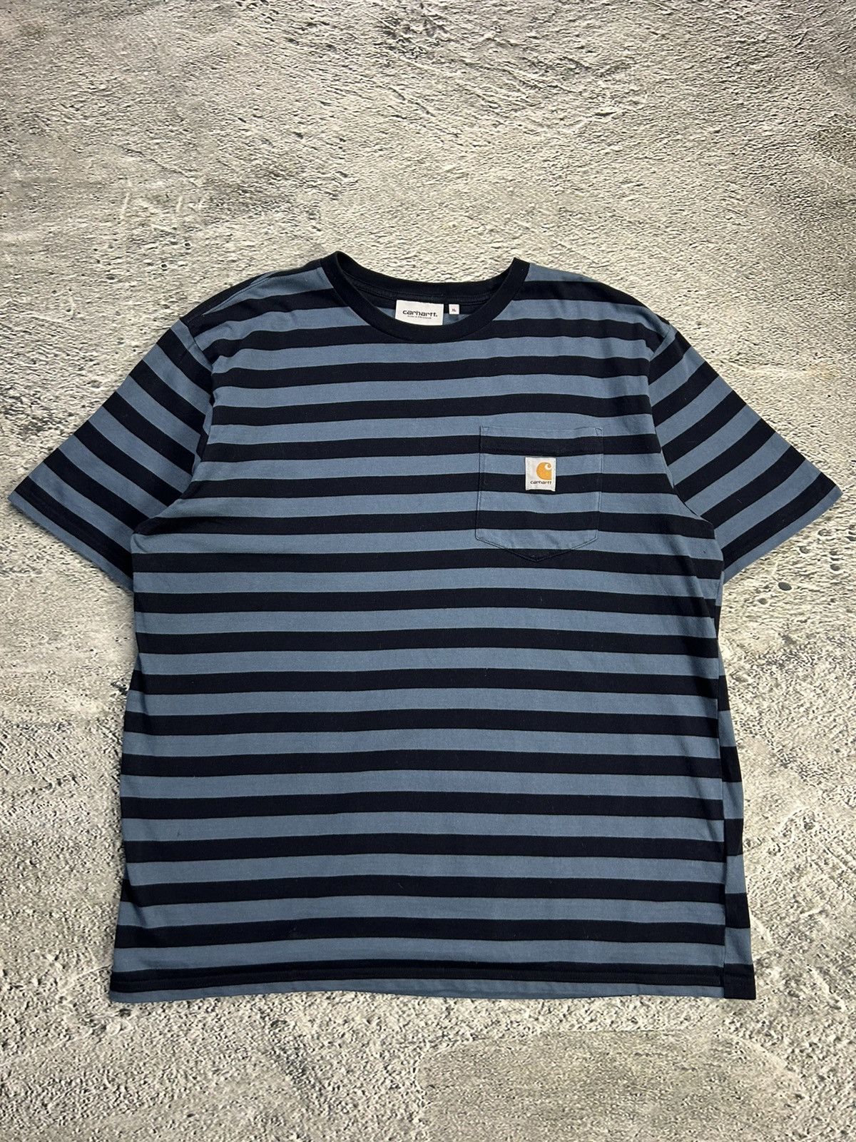 Carhartt Carhartt S/S Merrick Pocket T-shirt striped navy blue Size US XL / EU 56 / 4 - 1 Thumbnail