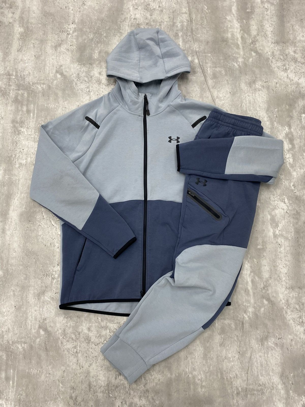 Under Armour Size M - Under Armour Unstoppable Fleece Jacket & Jogger Set Size US M / EU 48-50 / 2 - 1 Thumbnail
