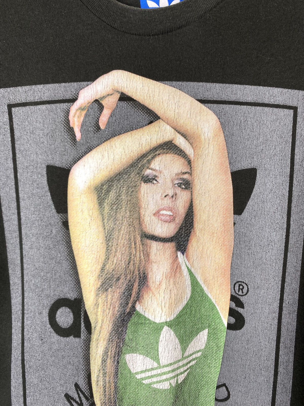 Adidas Vintage Adidas Sexy Girl T Shirt Pin Up Size US S / EU 44-46 / 1 - 2 Thumbnail