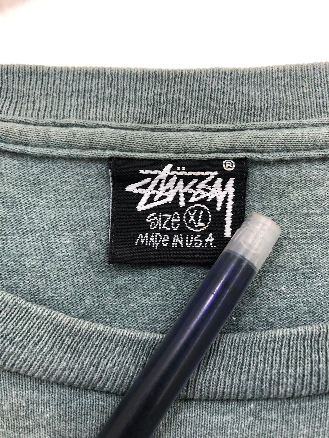 Stussy × Vintage Vintage 90's Stussy Spade Embroidered shirt wts01 Size US XL / EU 56 / 4 - 10 Thumbnail