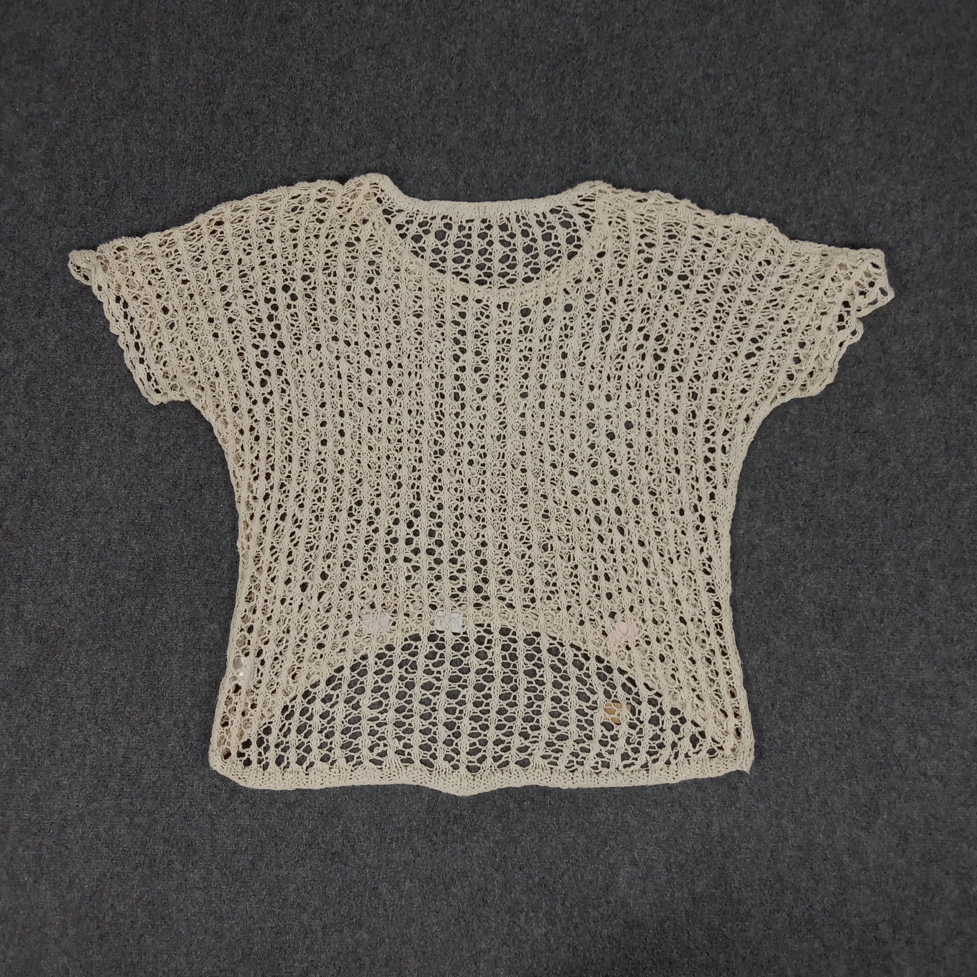 If Six Was Nine × Le Grande Bleu (L.G.B.) × Vintage G.O.A Japanese Punk Style Hollow Knitwear Size L / US 10 / IT 46 - 4 Thumbnail
