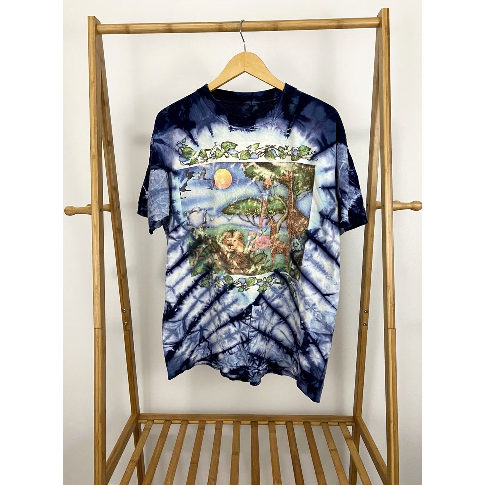 Vintage VINTAGE Chapman Graphic T-Shirt XL Safari Africa Tie Dye Grateful Dead Single Stitch Mens Size US XL / EU 56 / 4 - 2 Thumbnail