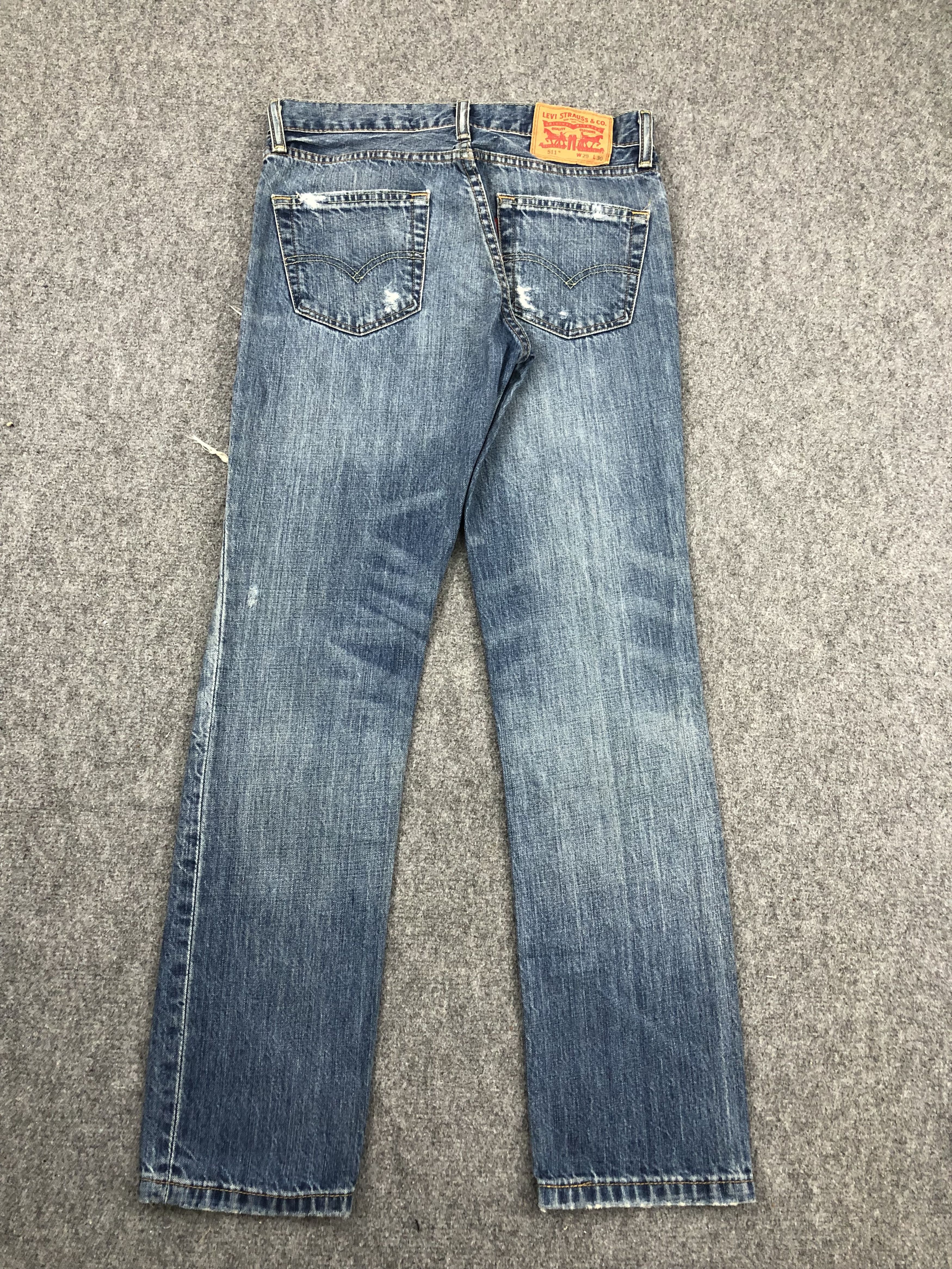 Levi's Distressed Vintage Levis 511 Faded Blue Jeans DPP0247 Size US 30 / EU 46 - 3 Thumbnail