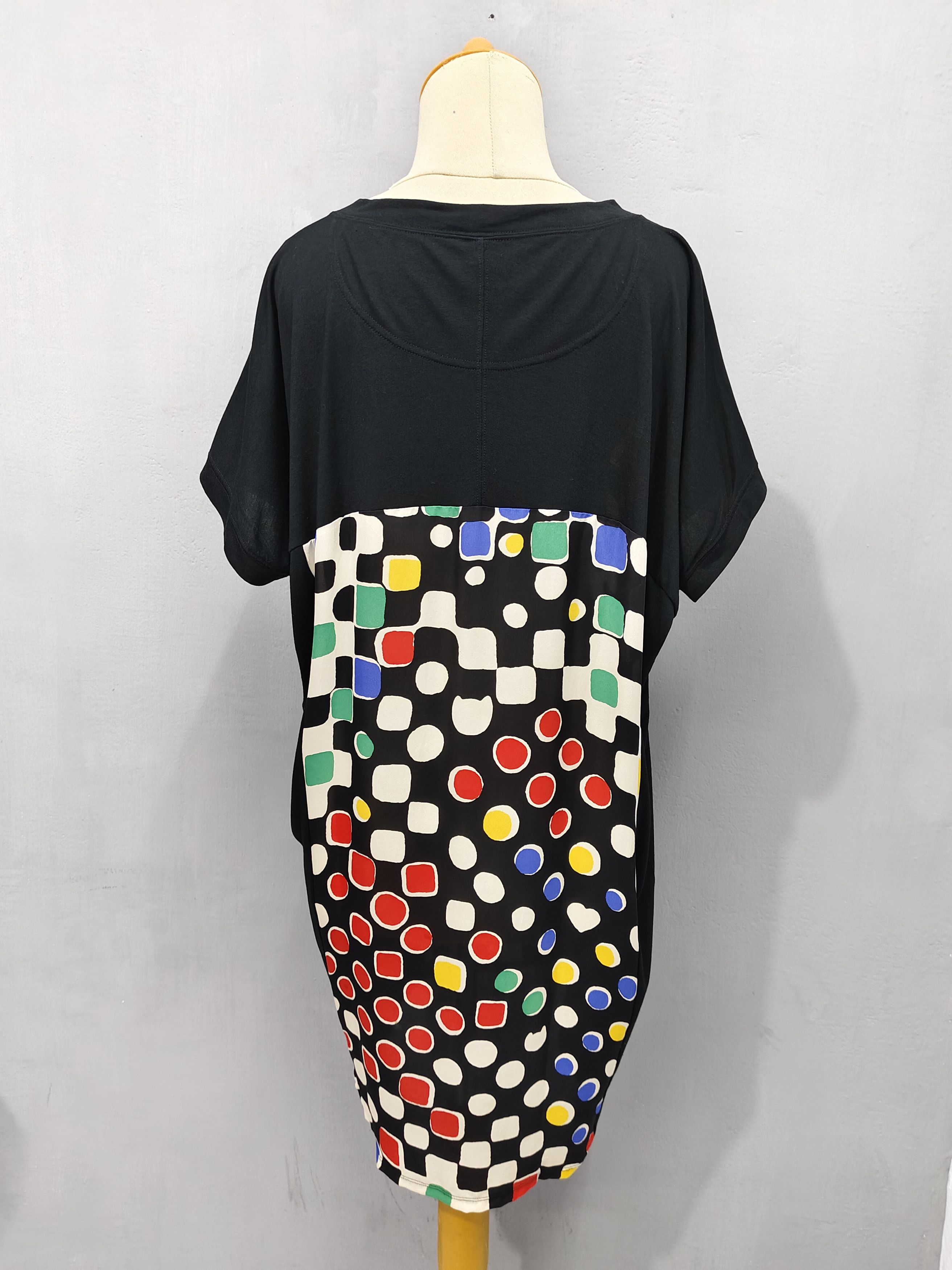 Tsumori Chisato Tsumori Chisato🇯🇵 Abstrac Pop Art Dot Panel Rayon Dress Size L / US 10 / IT 46 - 4 Thumbnail