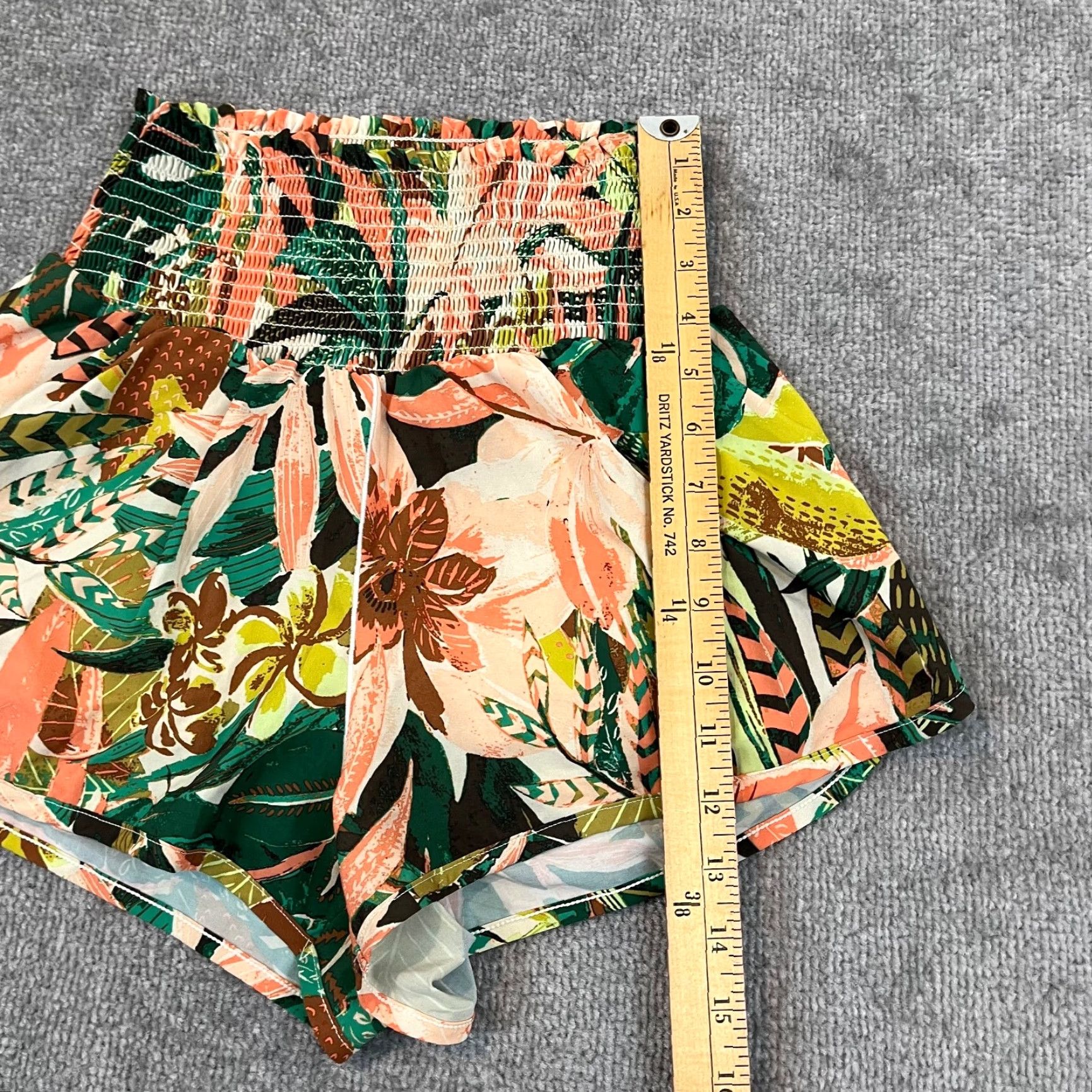 Vintage OFFLINE Skort Small x 2.5" Lined High Waisted Workout Gym Hawaiian Tennis Womens Size ONE SIZE - 3 Thumbnail
