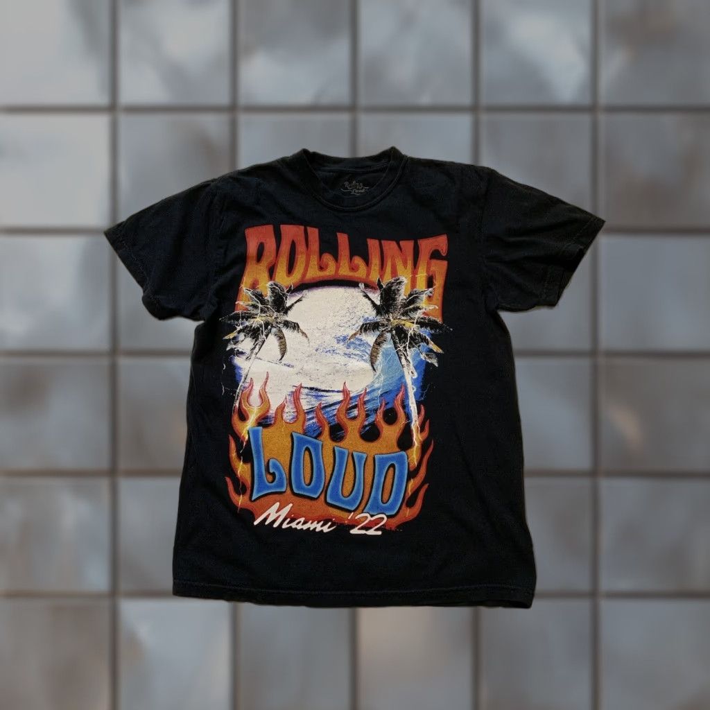 Vintage VINTAGE Rolling Loud T-Shirt Men Black Size M Kanye Playboi Carti Kendrick Lamar Lineup Sz. M Mens Size US M / EU 48-50 / 2 - 1 Thumbnail