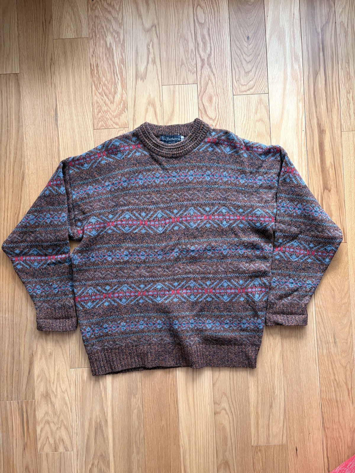 Burberry Vintage 1980s Burberry’s Sweater Size US L / EU 52-54 / 3 - 2 Thumbnail