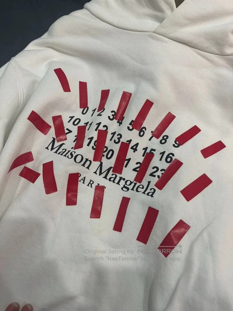 Maison Margiela Maison Margiela Tape Logo Hoodie Classic Style. Size US L / EU 52-54 / 3 - 2 Thumbnail