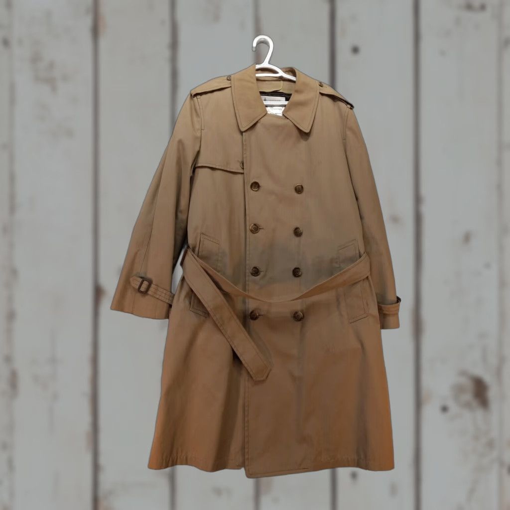London Fog VINTAGE London Fog Men’s Trench Coat 40 Reg All-Weather Brown Zip Out Lining Mens Coat Size US XXS / EU 40 - 1 Thumbnail