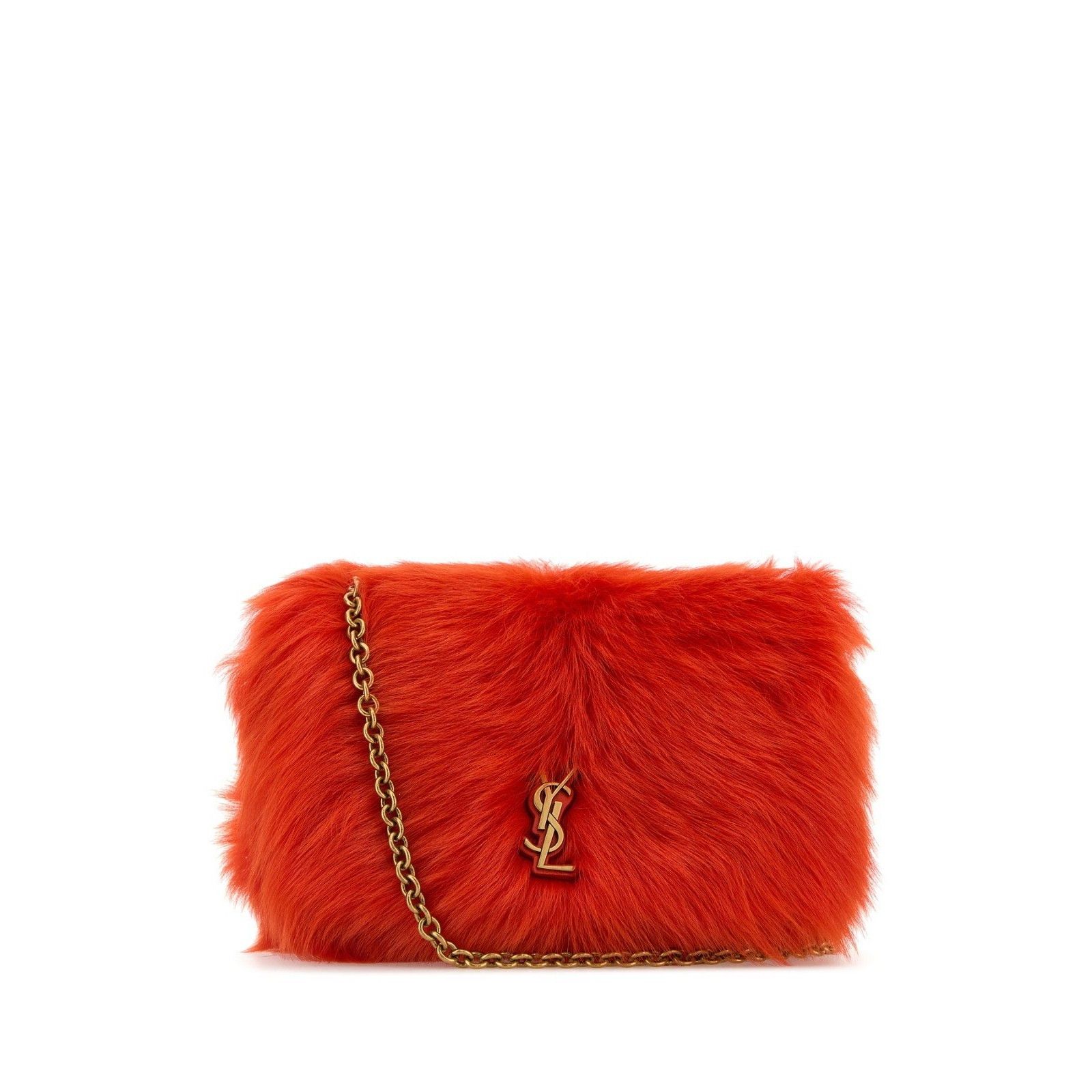 Saint Laurent Paris SAINT LAURENT Jamie Mini 4.3 Orange Fur Shoulder Bag New & A Size ONE SIZE - 1 Thumbnail