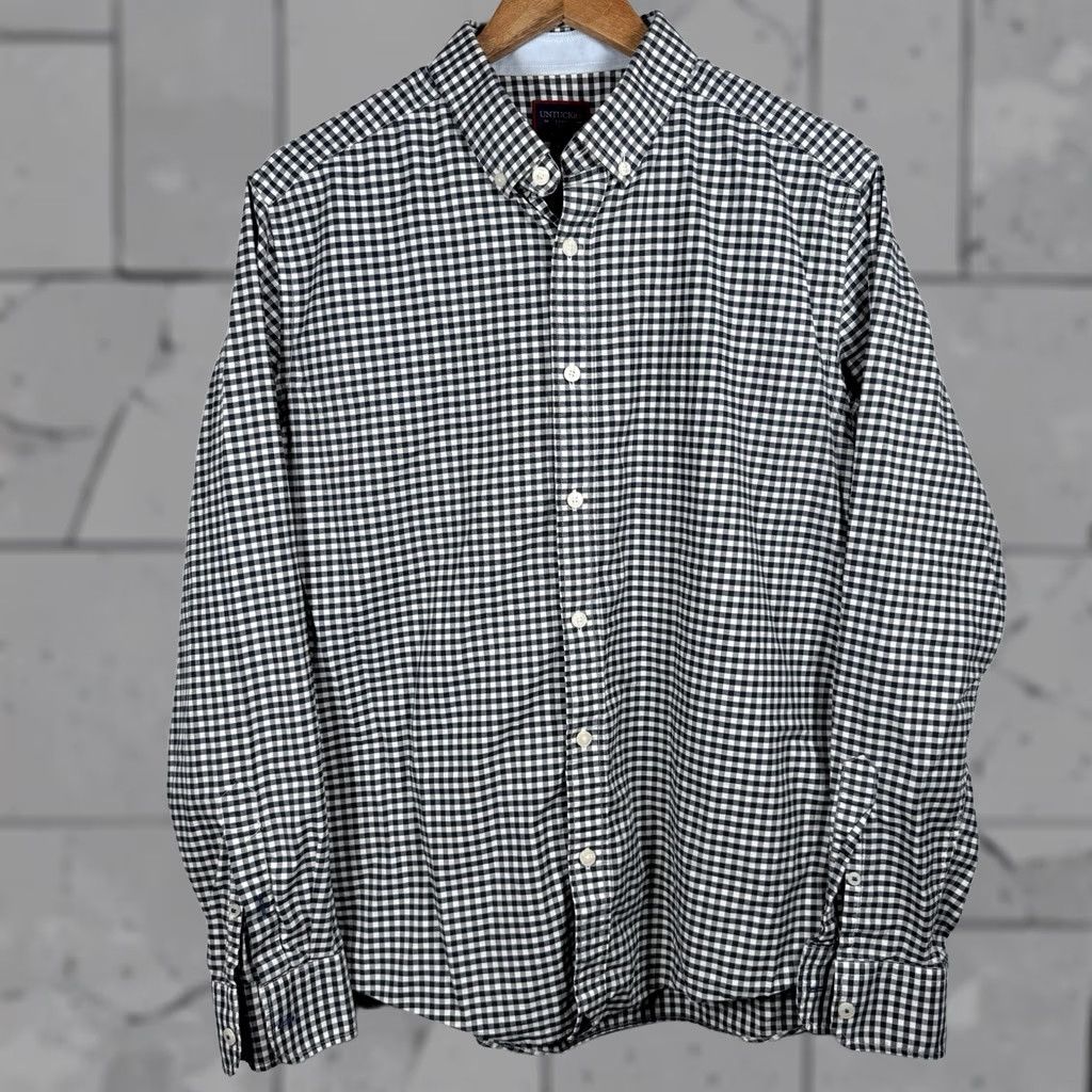 UNTUCKit UNTUCKit Slim Fit Plaid Blue Long Sleeve Button-Down Shirt Mens Size L Size US L / EU 52-54 / 3 - 1 Thumbnail
