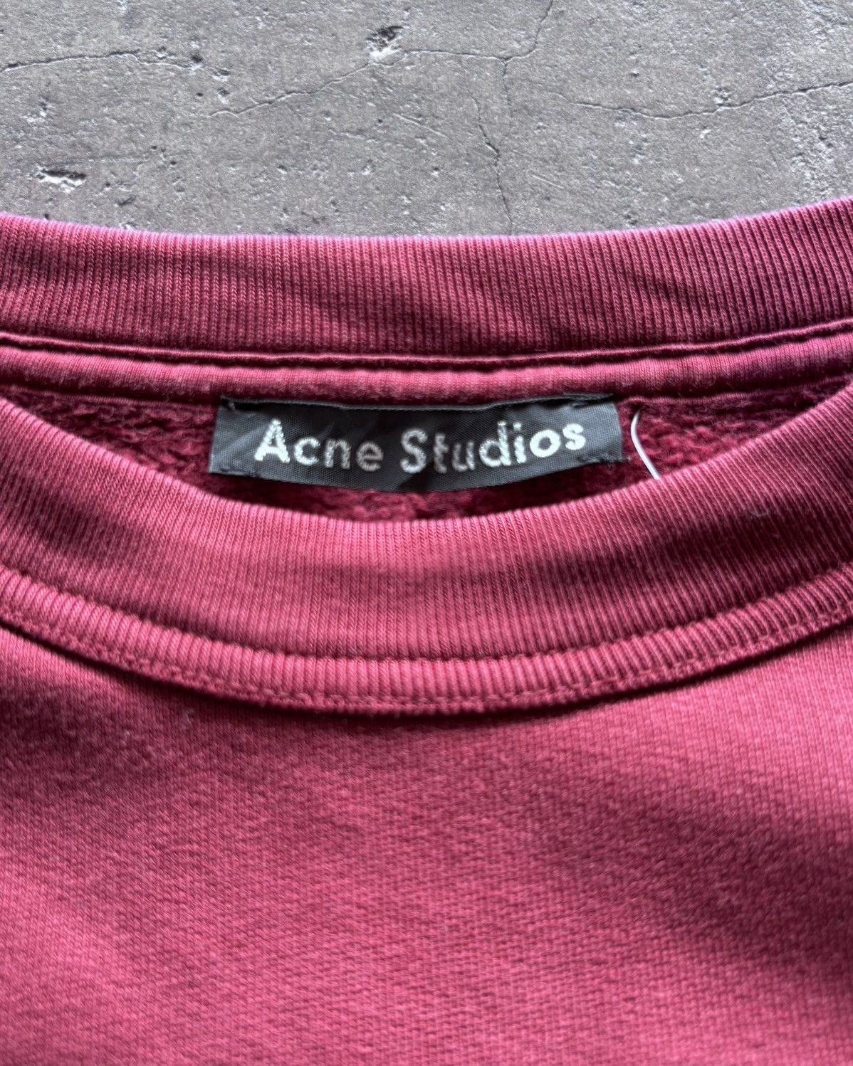 Acne Studios × Japanese Brand 2000s Cane Studios Maroon Crewneck Size US M / EU 48-50 / 2 - 3 Thumbnail
