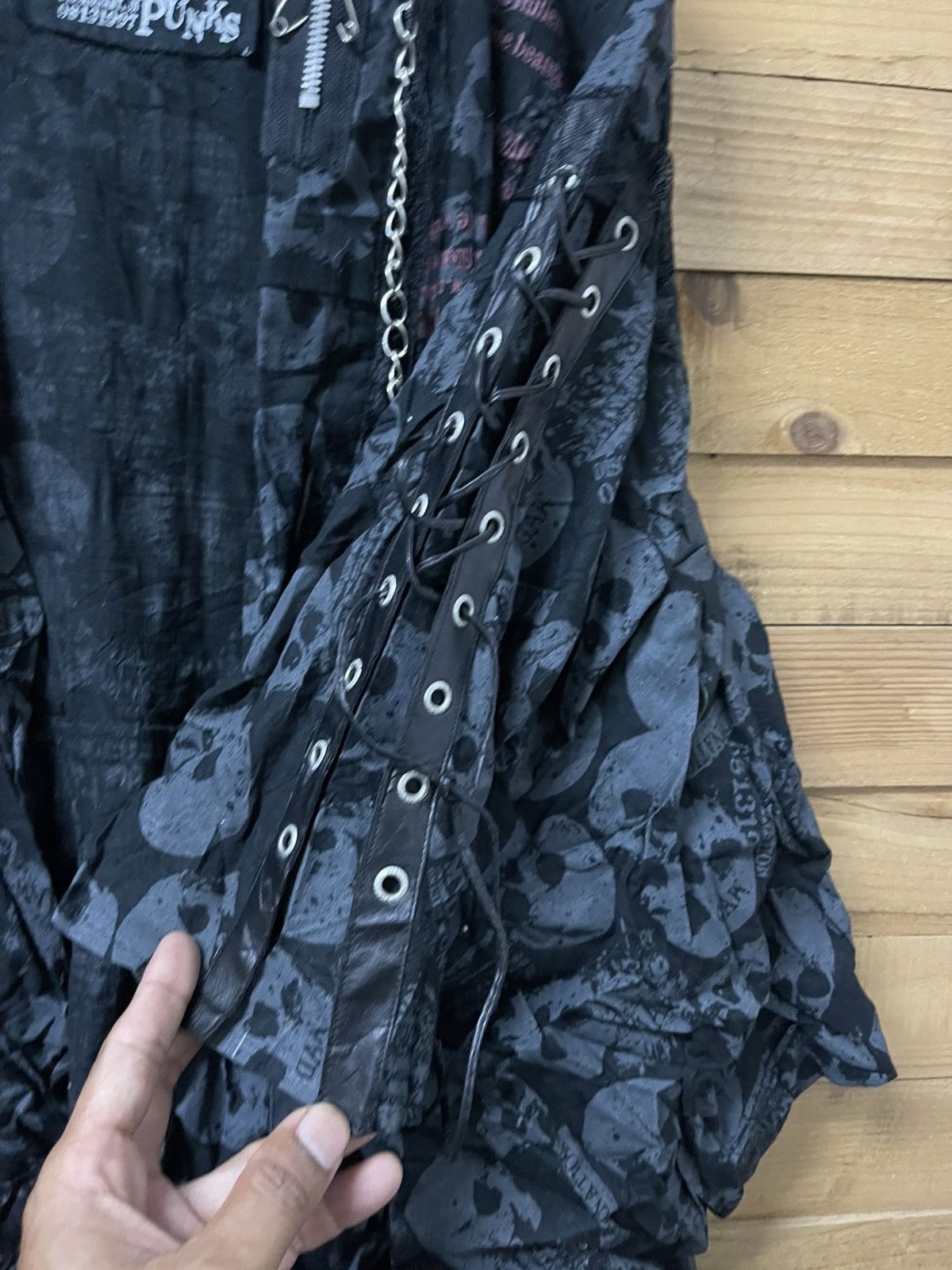 Japanese Brand Seditioneries mad punk full print skull kimono Size L / US 10 / IT 46 - 8 Thumbnail