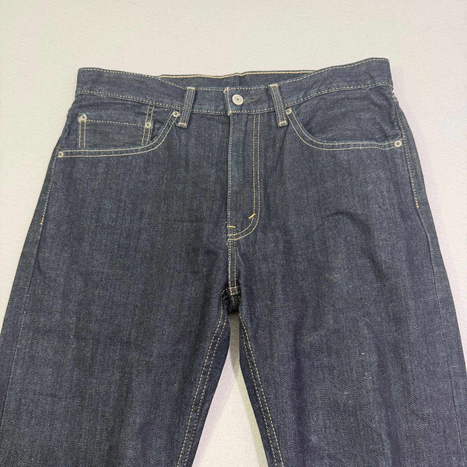 Levi's Levis 505 Regular Fit Jeans Men's 34x34 Dark Wash Western Size US 34 / EU 50 - 2 Thumbnail