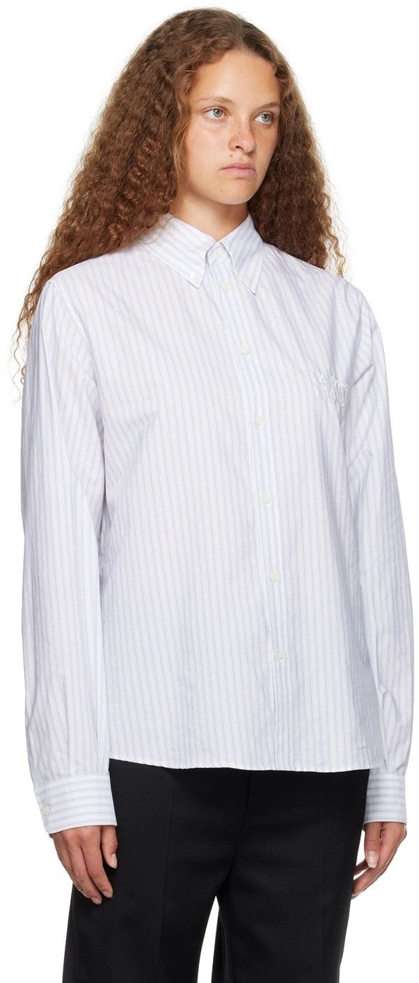 Maison Margiela !DS! SS23 Maison Margiela Stripped Numbers White Shirt Size M / US 6-8 / IT 42-44 - 2 Thumbnail