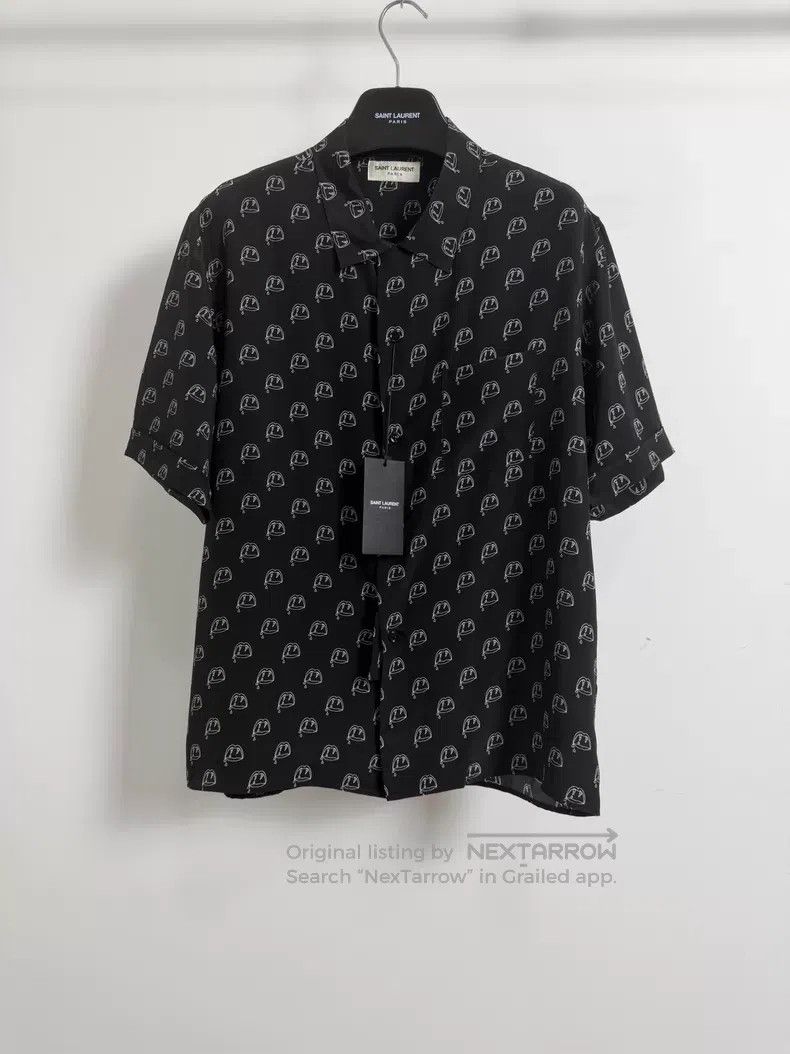 Saint Laurent Paris Saint Laurent Paris Size 40 Black Mulberry Silk Vampire Fa Size US M / EU 48-50 / 2 - 1 Thumbnail