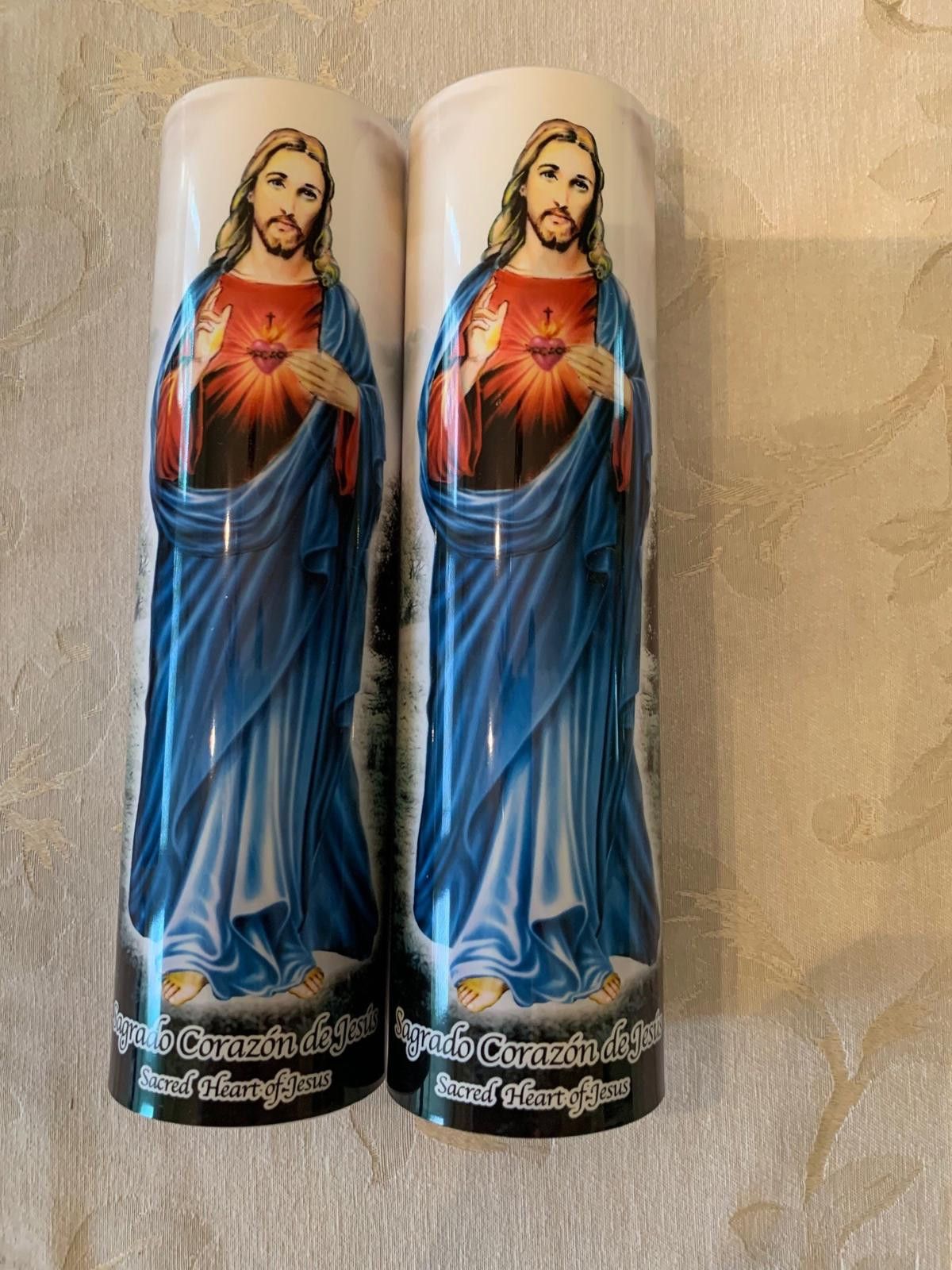 Other 2 Sacred Heart of Jesus Flameless Candles Size ONE SIZE - 1 Thumbnail