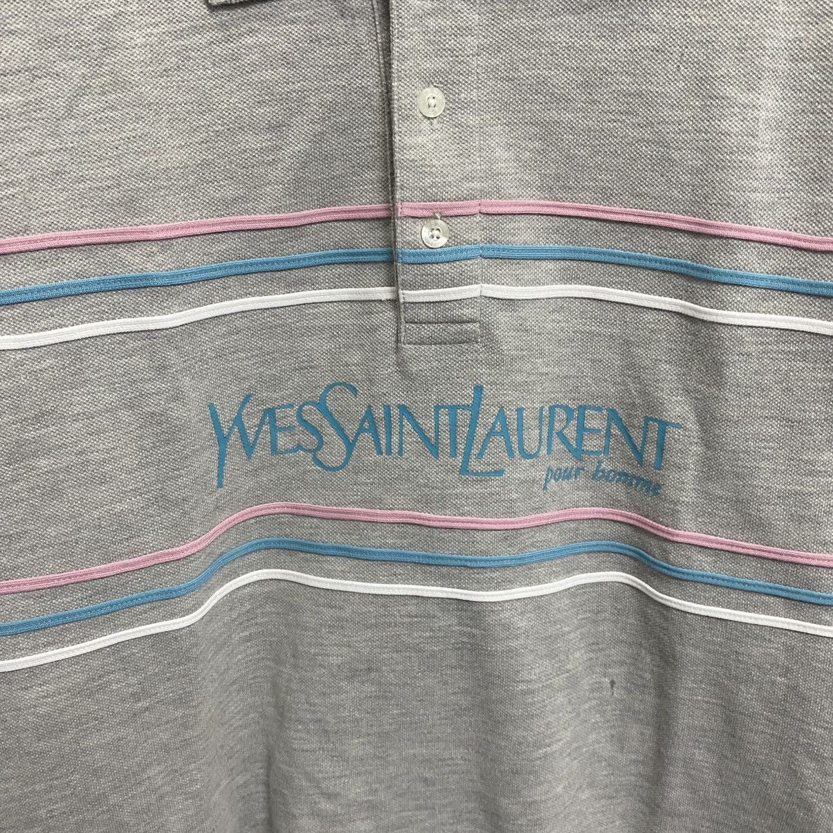 Yves Saint Laurent Vintage Yves Saint Laurent YSL Polo T-Shirt Big Logo Size US XL / EU 56 / 4 - 5 Thumbnail