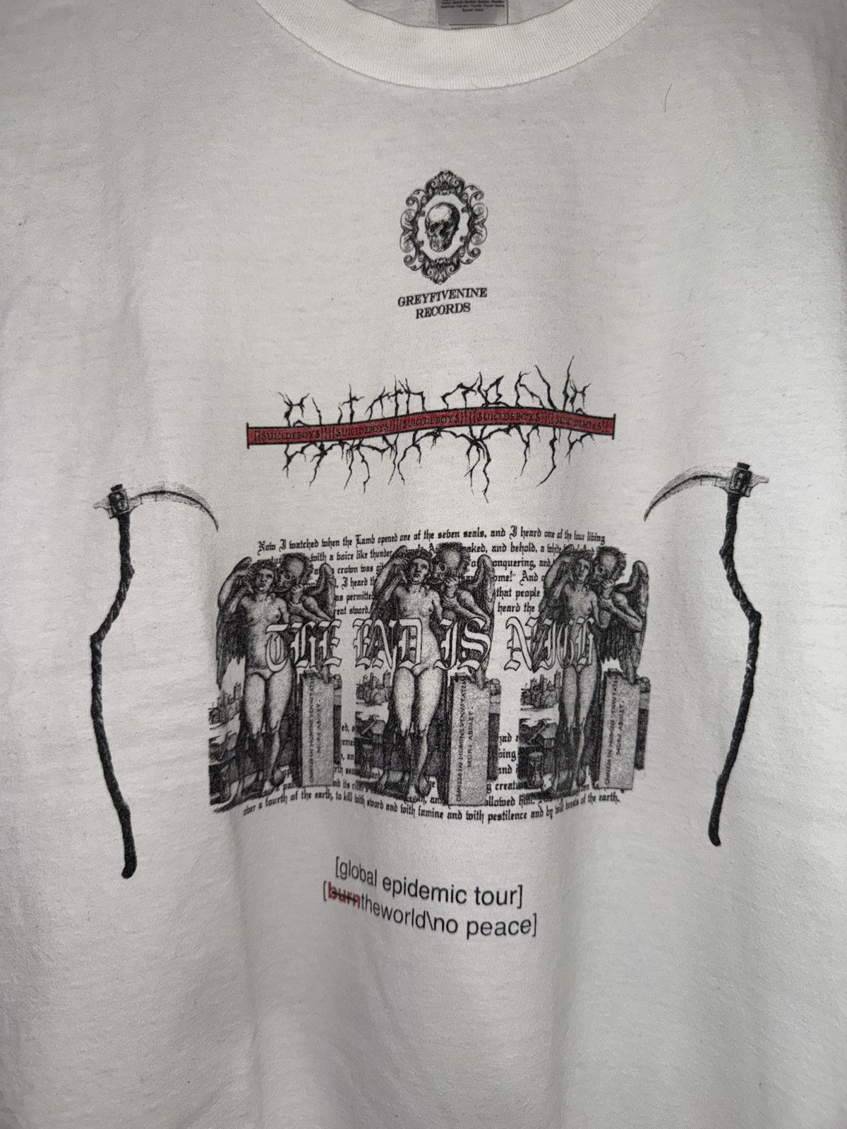 G59 Records $uicideboy$ 2ND HAND / Global Epidemic Tour 2017 Tee | Grailed