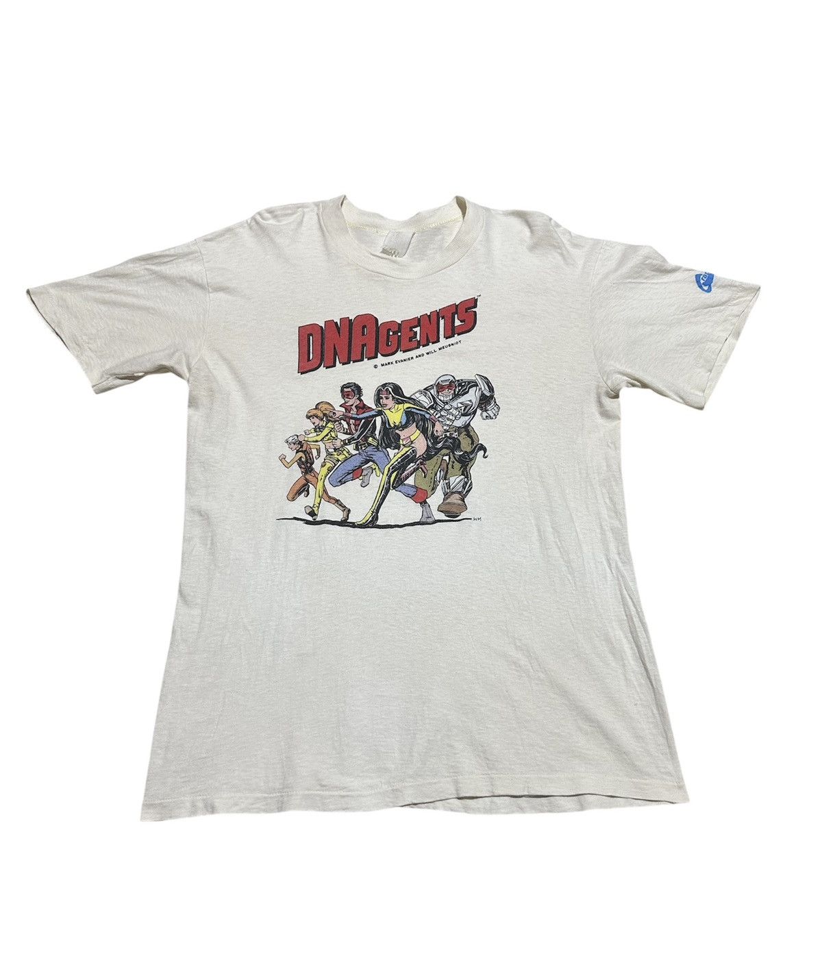 Vintage Vintage 80s DNA Agent comic book seiries tee Size US L / EU 52-54 / 3 - 1 Thumbnail