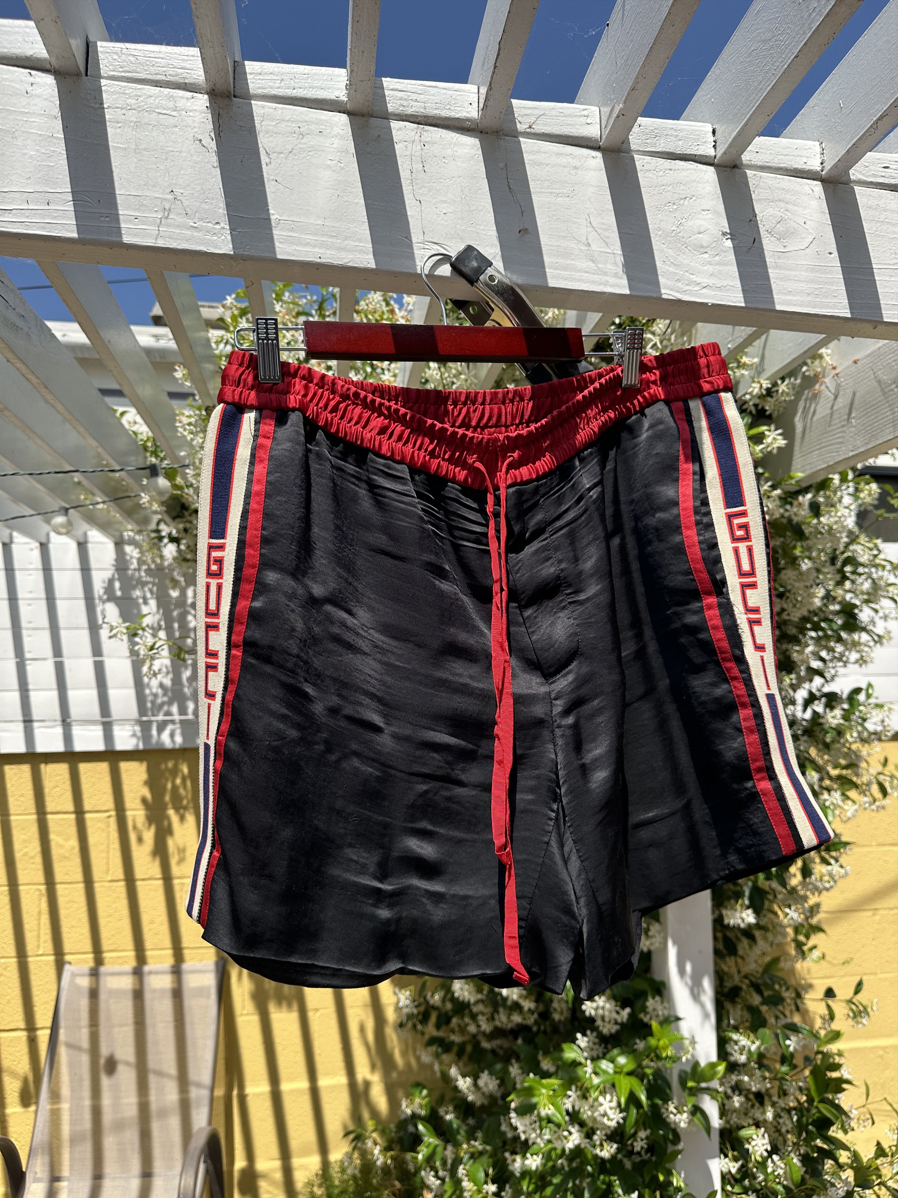 Gucci Gucci Satin Shorts - Damaged / Up-cycle Project Size US 32 / EU 48 - 1 Thumbnail