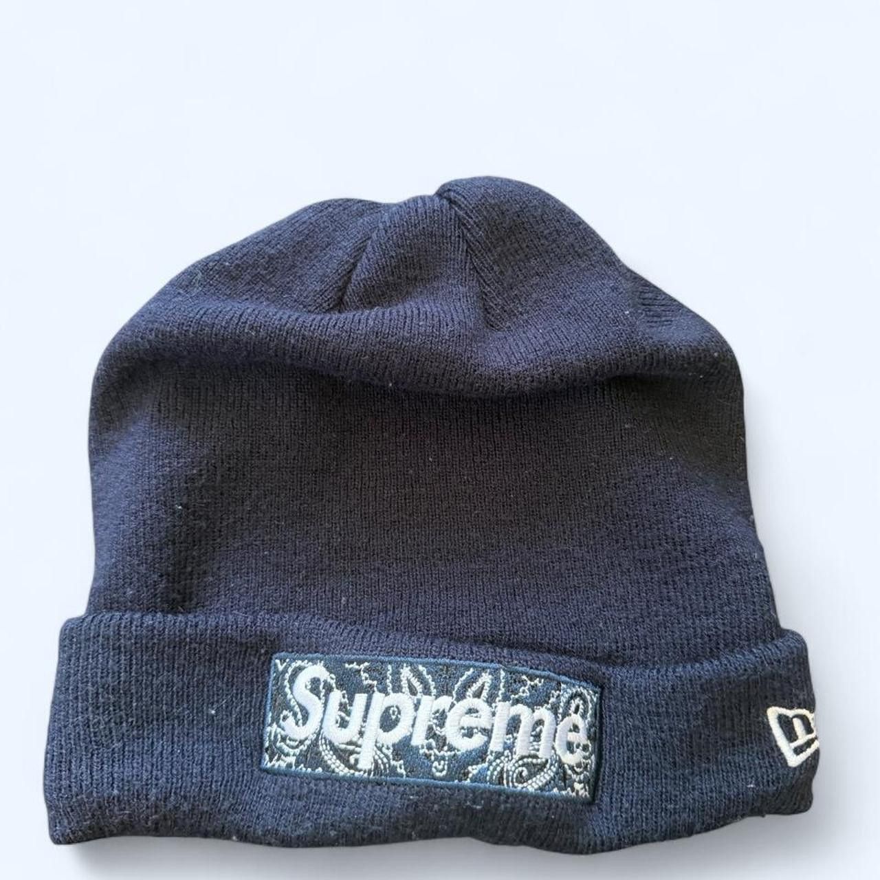 New Era × Supreme Supreme x New Era Blue Logo Headband | Grailed