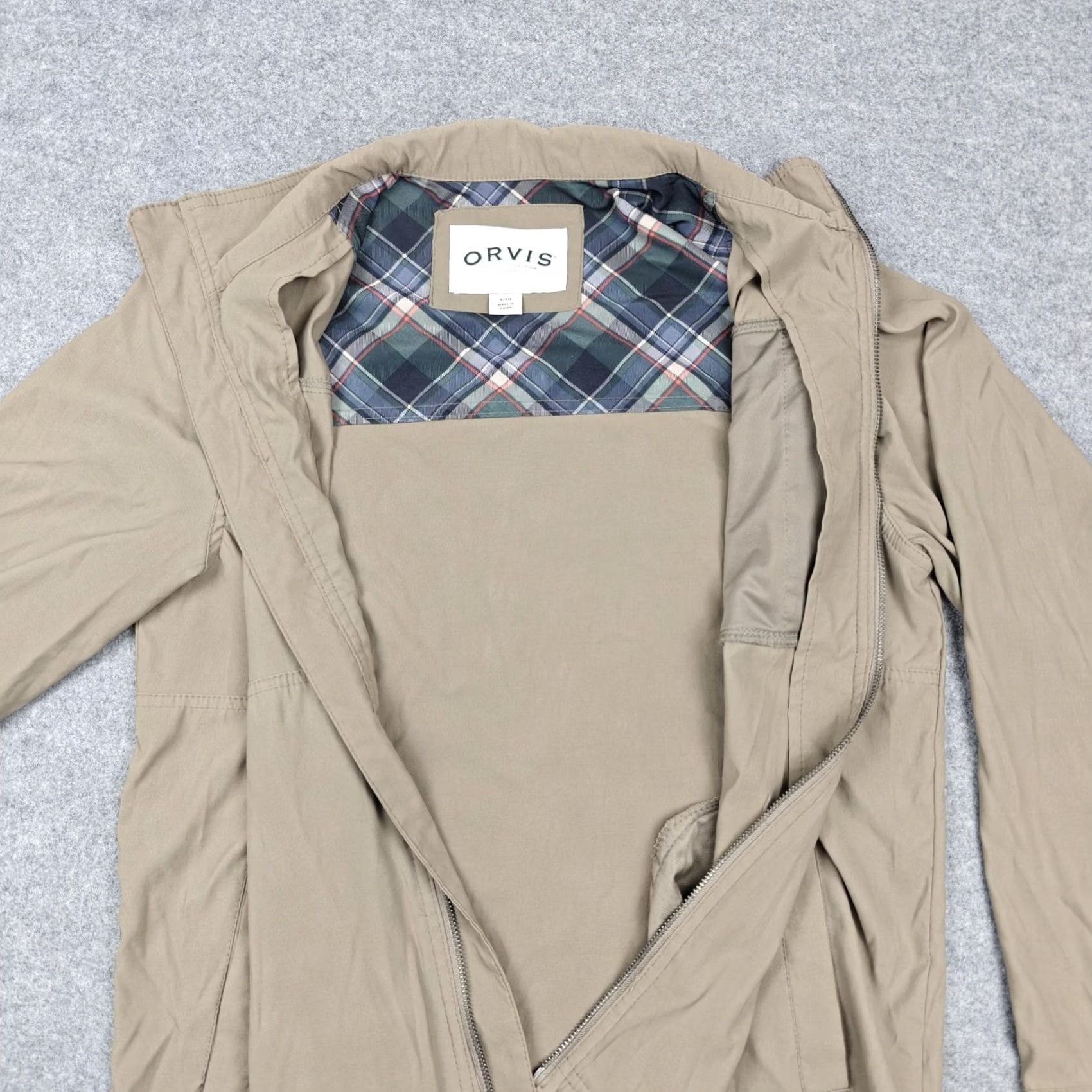 Orvis Orvis Jacket Mens Small Beige Classic Collection Full Zip Stretch Windbreaker Size US S / EU 44-46 / 1 - 4 Thumbnail