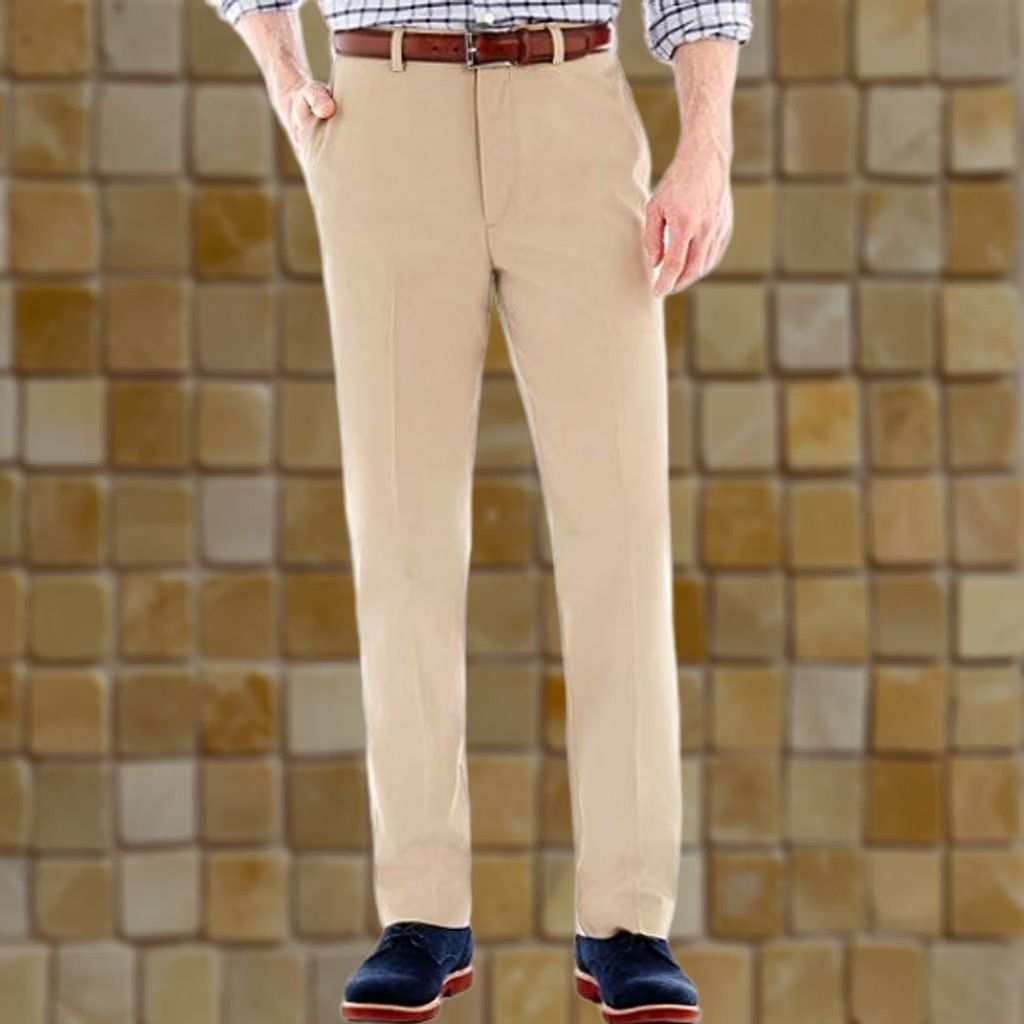Savane Savane Eco Start Khaki Easy Care Repreve Flat Dress Pants 36 32 Mens Dress Flat Front Brown Front Tailored Zip Men’s Regular Straight Vintage No N/A Size US 36 / EU 52 - 1 Preview