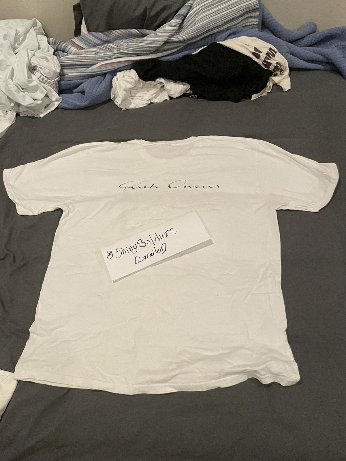 Rick Owens × Stussy RICK OWENS x STUSSY TEE (DABBED) Size US L / EU 52-54 / 3 - 4 Thumbnail