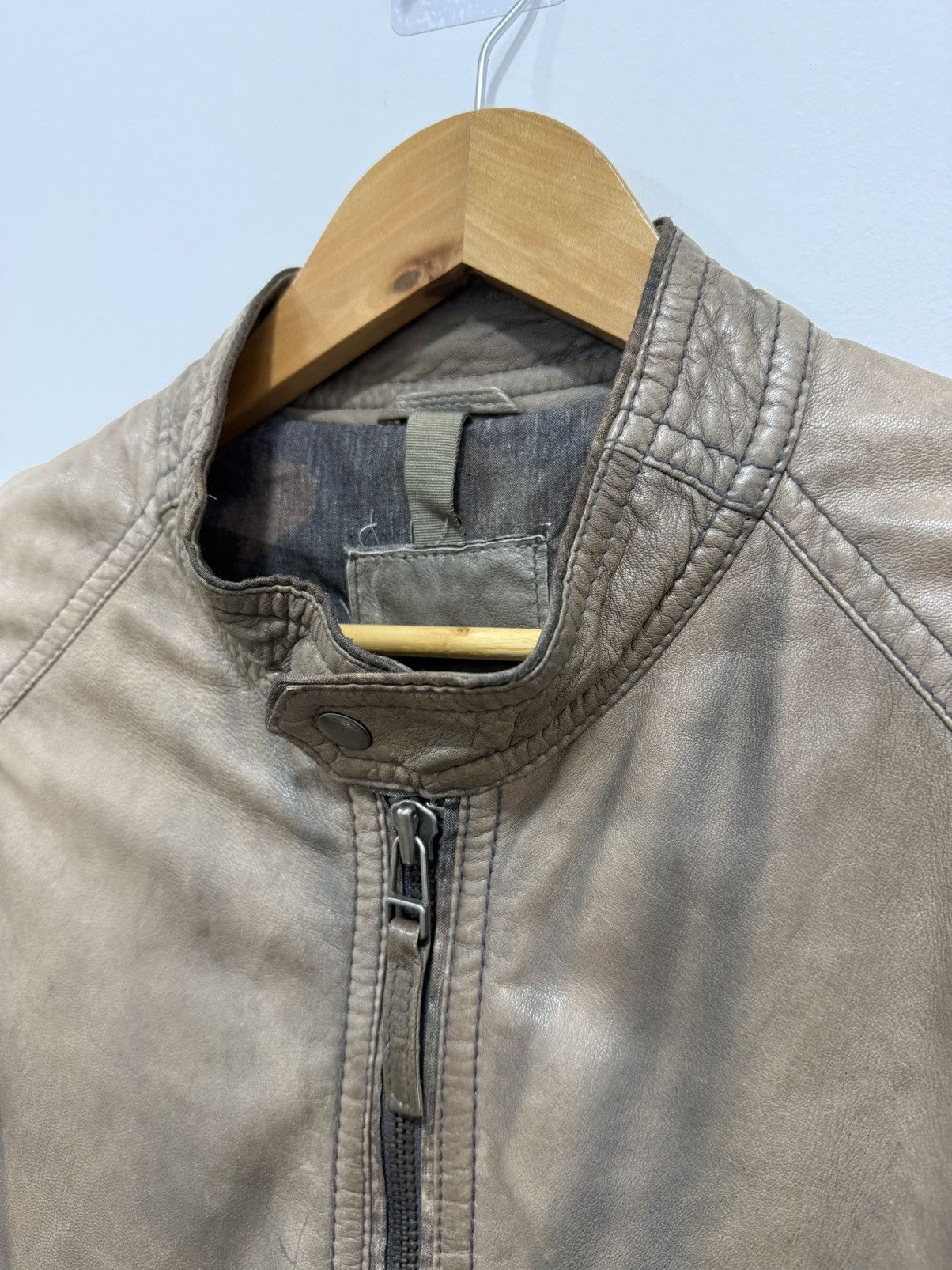 Vintage Natural faded The Jack Leather Jacket Size US S / EU 44-46 / 1 - 6 Thumbnail
