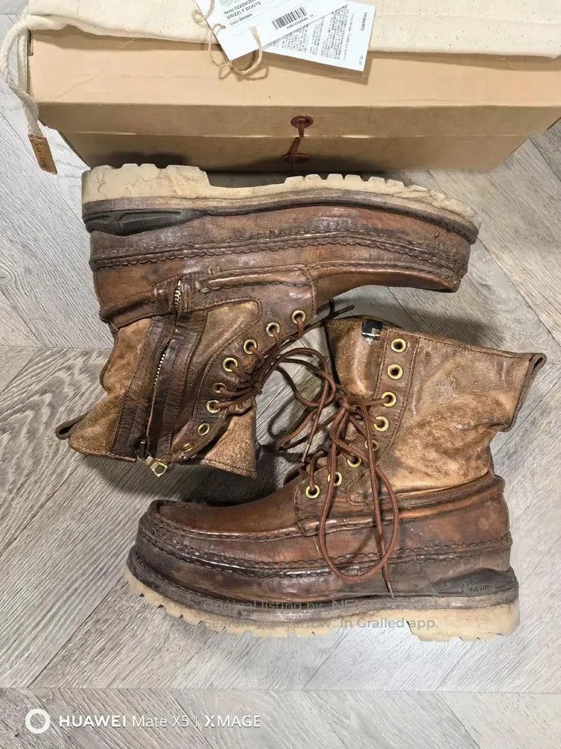 Visvim VISVIM Grizzly Boots Mud Dye Unique Design. Size US 11 / EU 44 - 1 Thumbnail