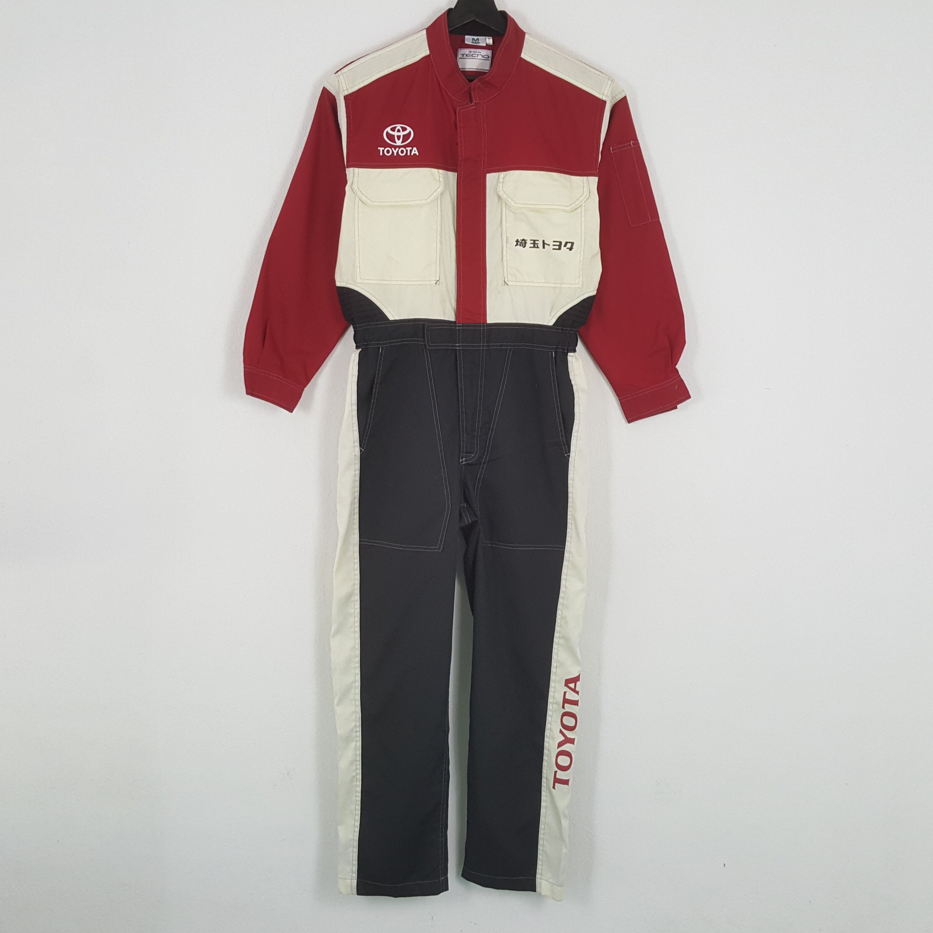 Vintage TOYOTA TECNO Racing Motorsports Style Coverall Jacket Size US M / EU 48-50 / 2 - 4 Thumbnail