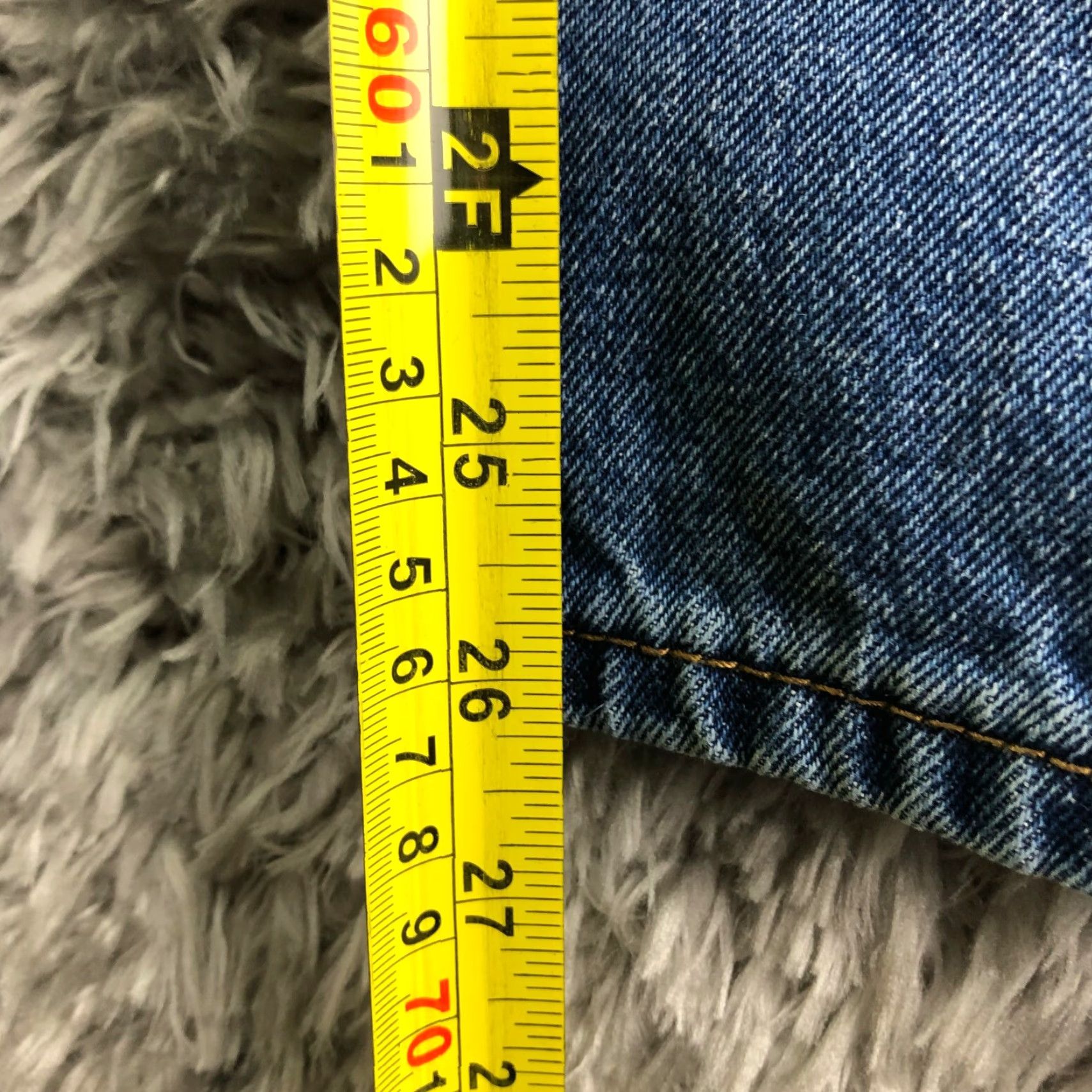 Denime Oscar Jeans Mens 40x30 Mid Rise Straight Leg Medium Wash Blue Denim Jeans Size US 40 / EU 56 - 3 Thumbnail