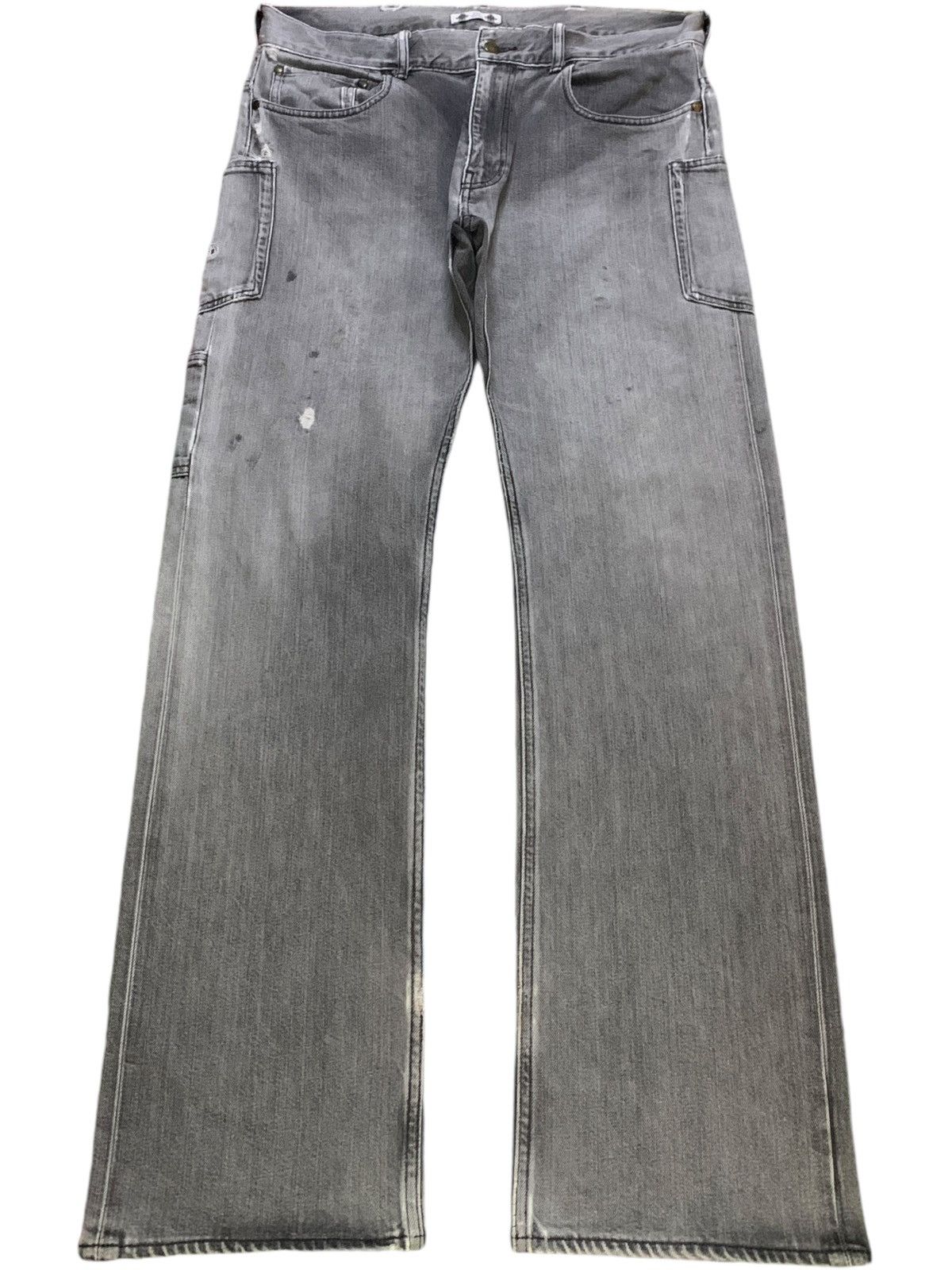 Japanese Brand Vintage Japanese Brand Buckle Back Cargo Baggy Jeans Size US 36 / EU 52 - 1 Thumbnail