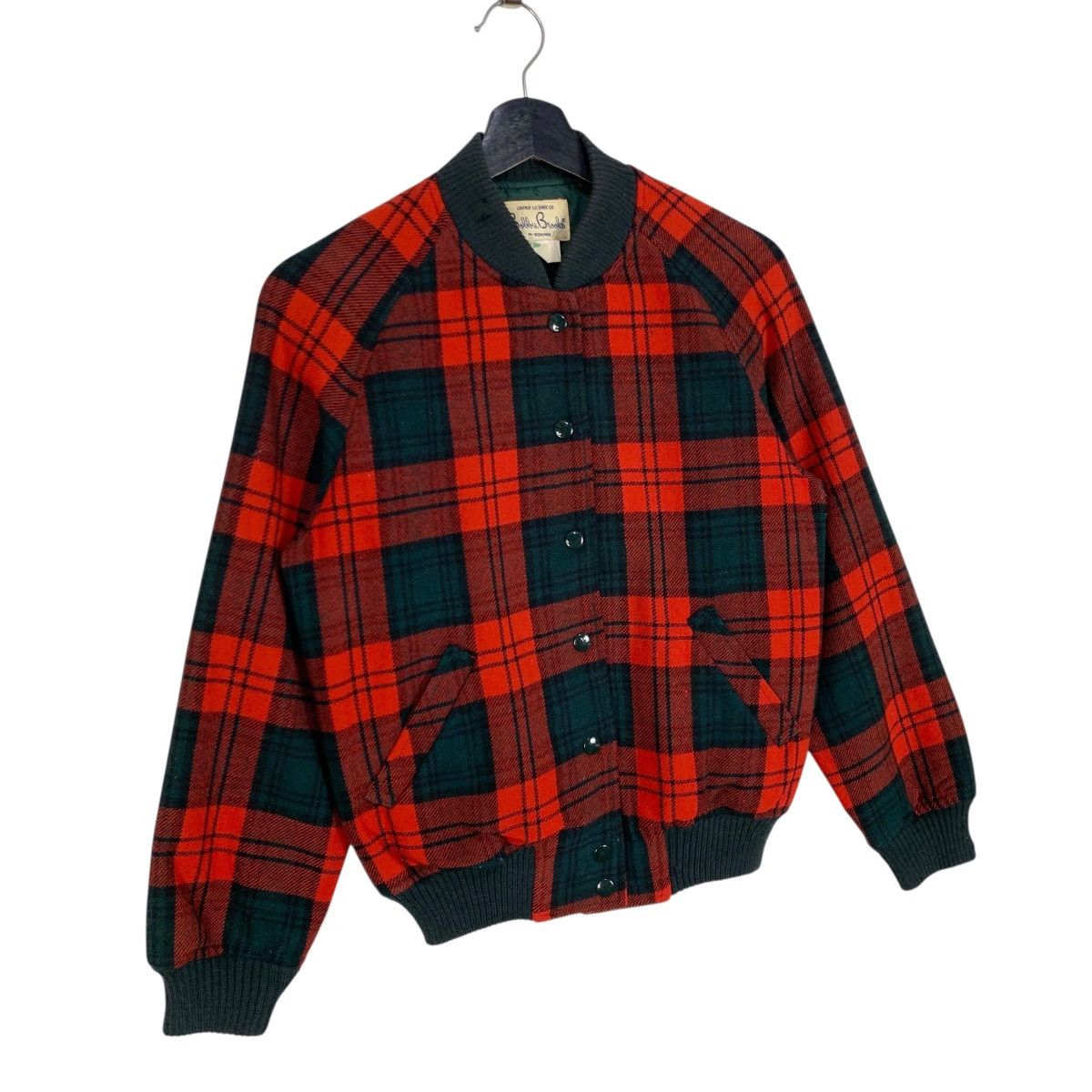If Six Was Nine Vintage 90s Bobbie Brooks plaid bomber jacket Red Tartan Size US S / EU 44-46 / 1 - 2 Thumbnail