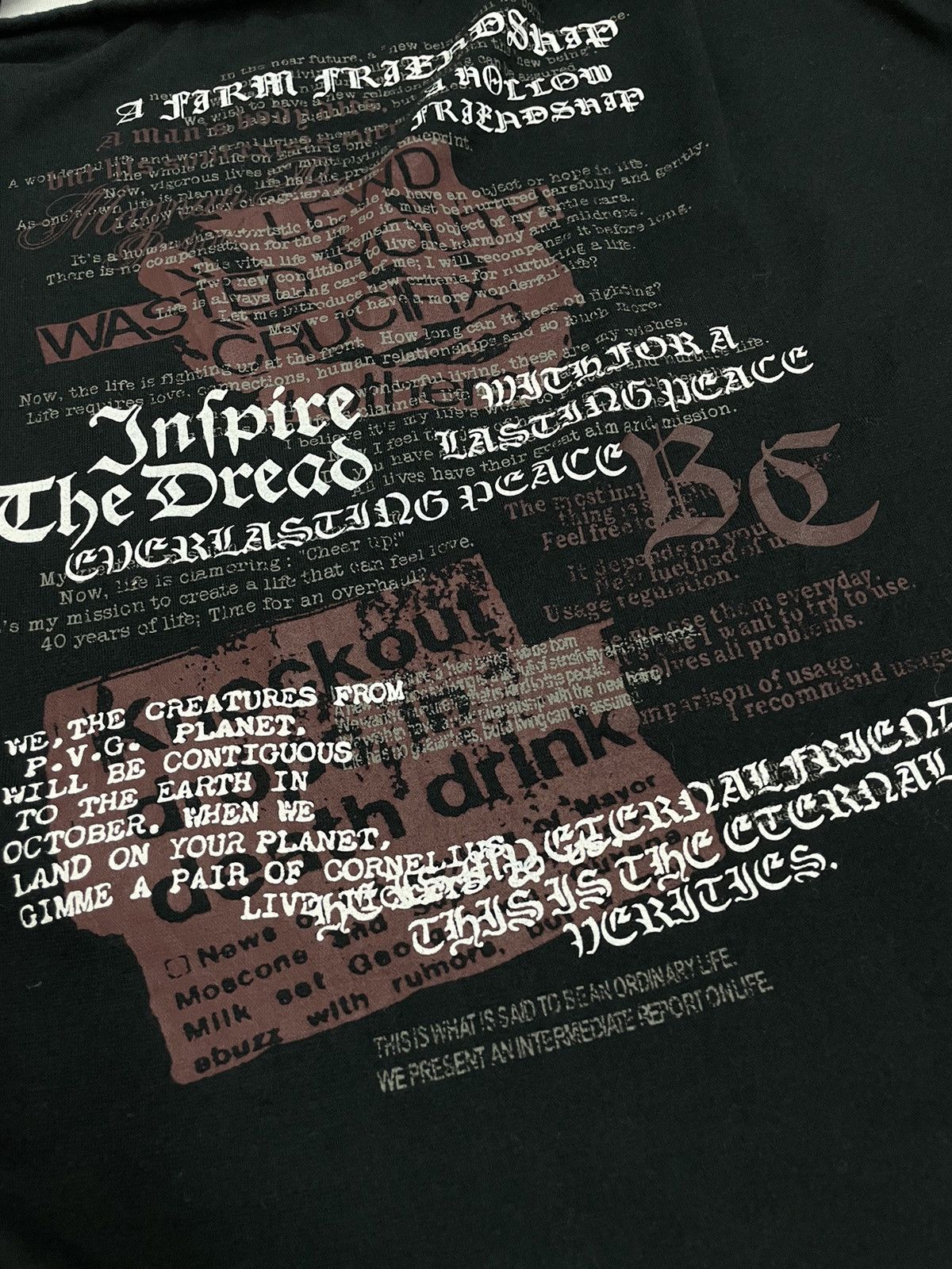 Designer × Japanese Brand Sorridere Layered Wording Life Poem Friendship Crucifix Size US XL / EU 56 / 4 - 8 Thumbnail