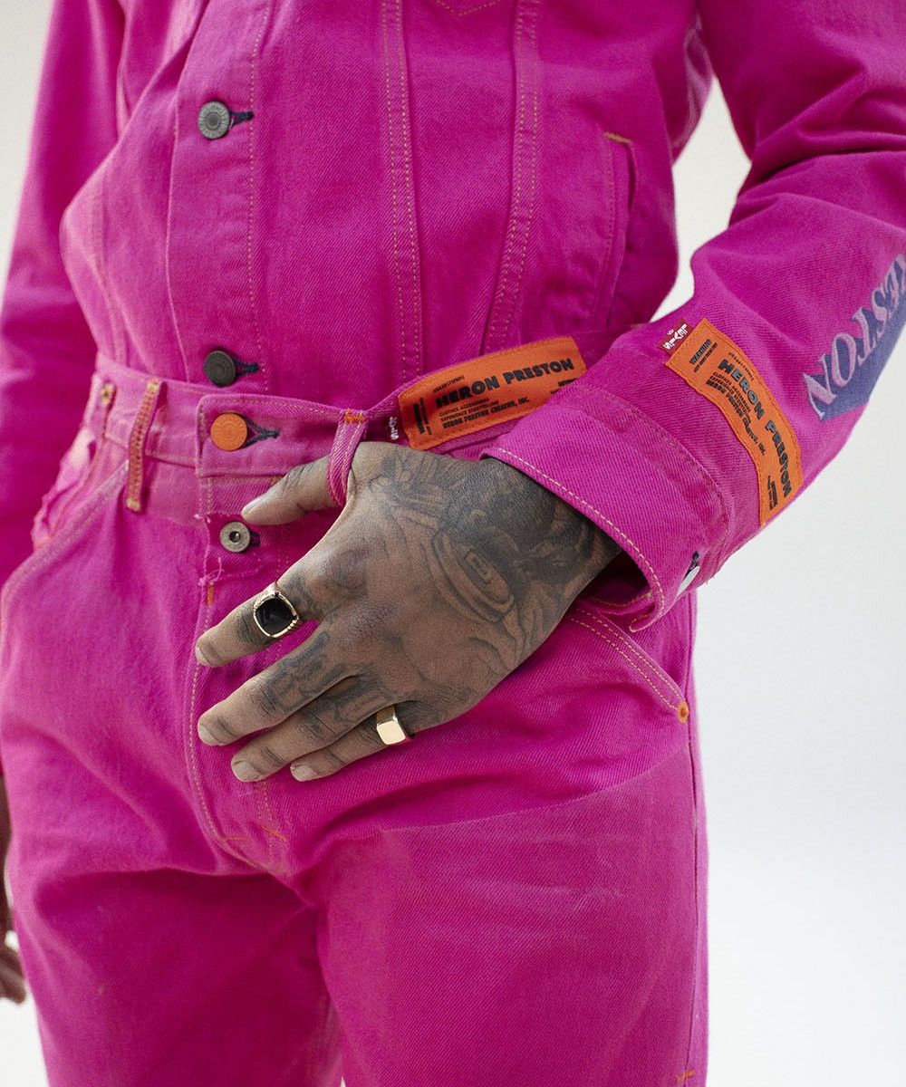 Heron Preston × Levi's HERON PRESTON X LEVI’S MISTAKES ARE OK DENIM JACKET Size US XXS / EU 40 - 5 Thumbnail