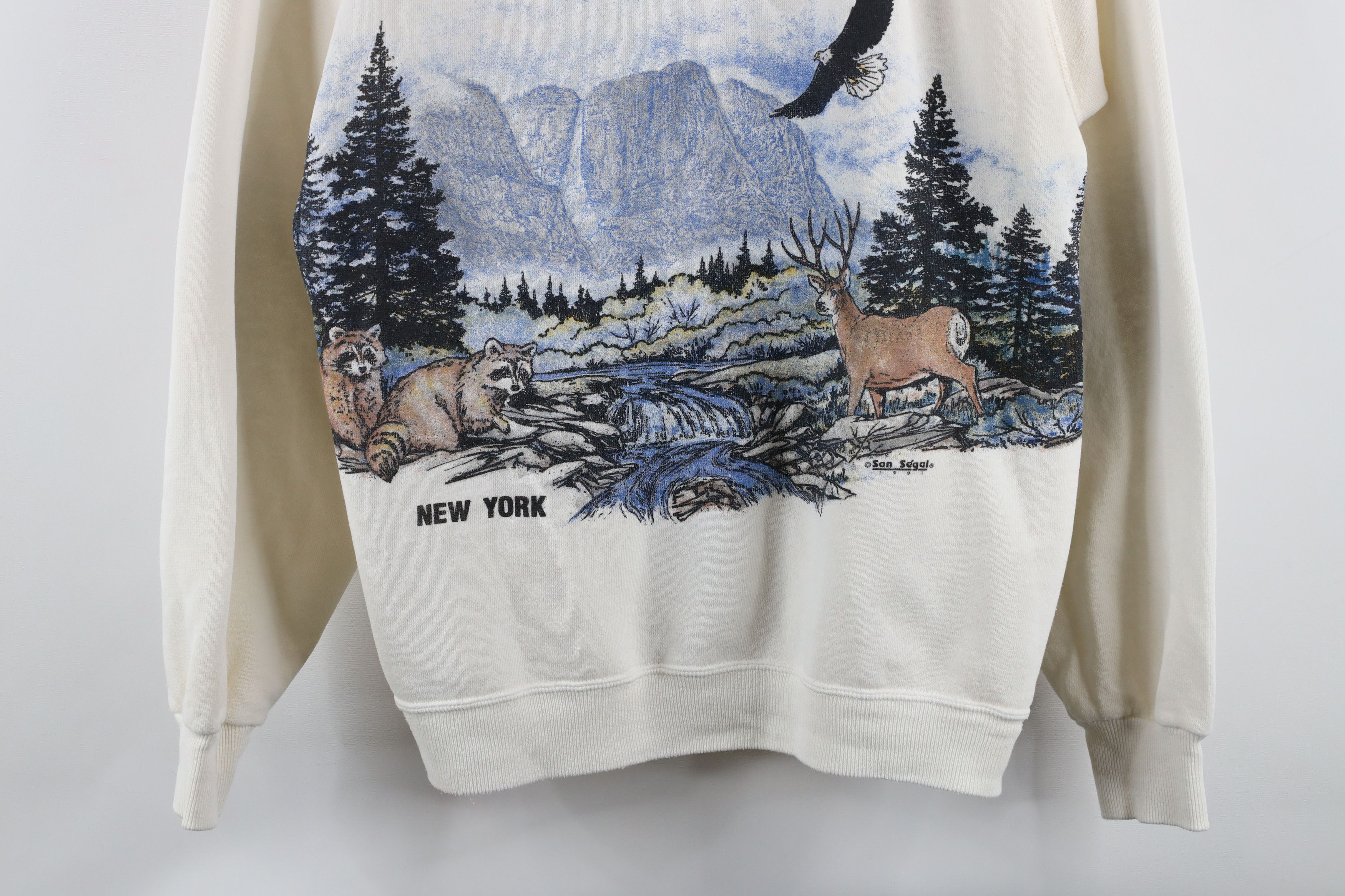 Vintage Vintage 90s Streetwear All Over Print Sweatshirt USA Size US L / EU 52-54 / 3 - 3 Thumbnail