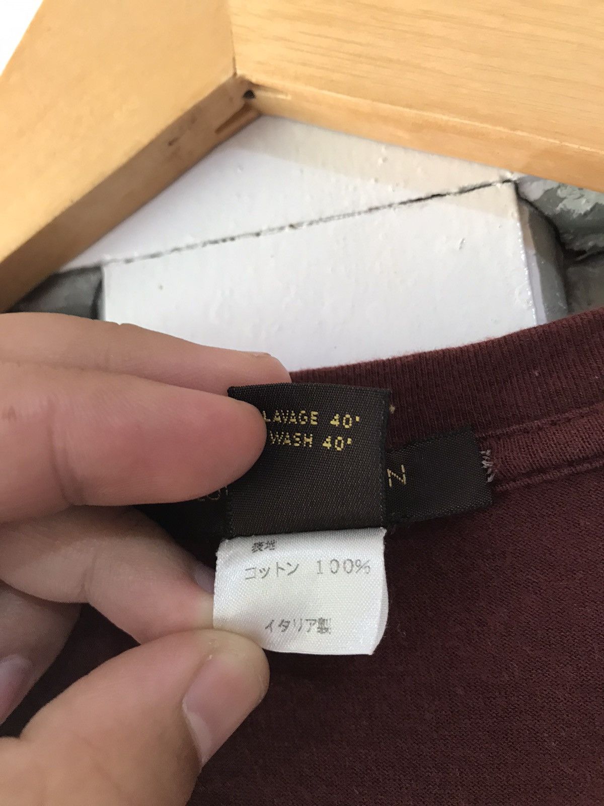 Louis Vuitton × Vintage Louis Vuitton Maroon Longsleeve Size US S / EU 44-46 / 1 - 6 Thumbnail