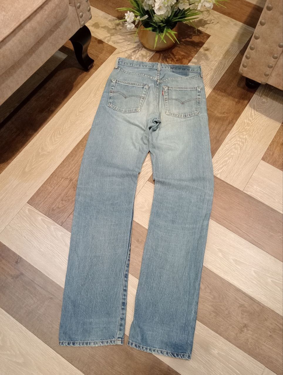 Levi's Vintage Clothing LEVI'S VINTAGE 502XX CAPITAL E SELVEDGE DENIM PANTS Size US 29 - 13 Thumbnail