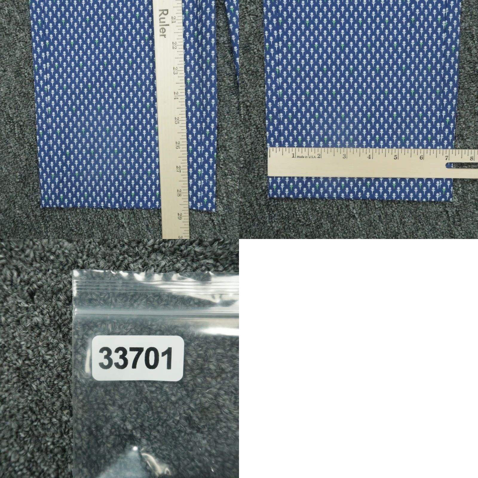 RLX Ralph Lauren RLX Ralph Lauren Pants Men 28x30 Blue Chino Slim Flat Front Pockets Belt Loops Geometric Pattern Smart Casual Pants Size US 28 / EU 44 - 8 Thumbnail