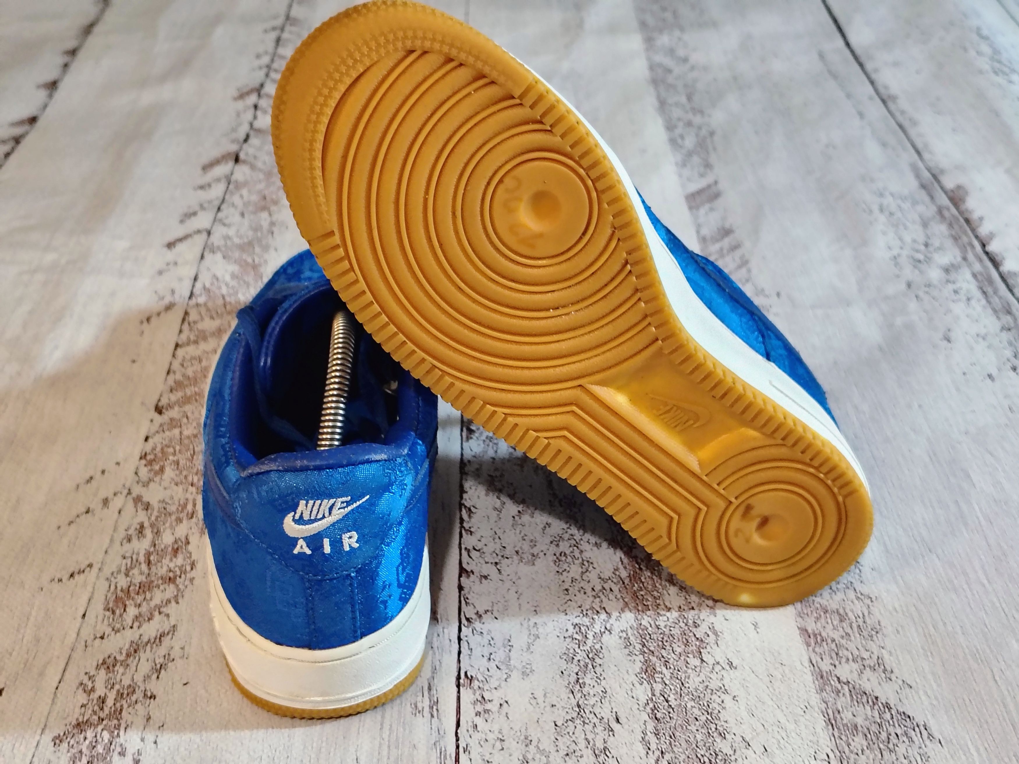 CLOT × Nike Nike Air Force 1 Low Premium CLOT Blue Silk Sz 9 CJ5290-400 Size US 9 / EU 42 - 7 Thumbnail