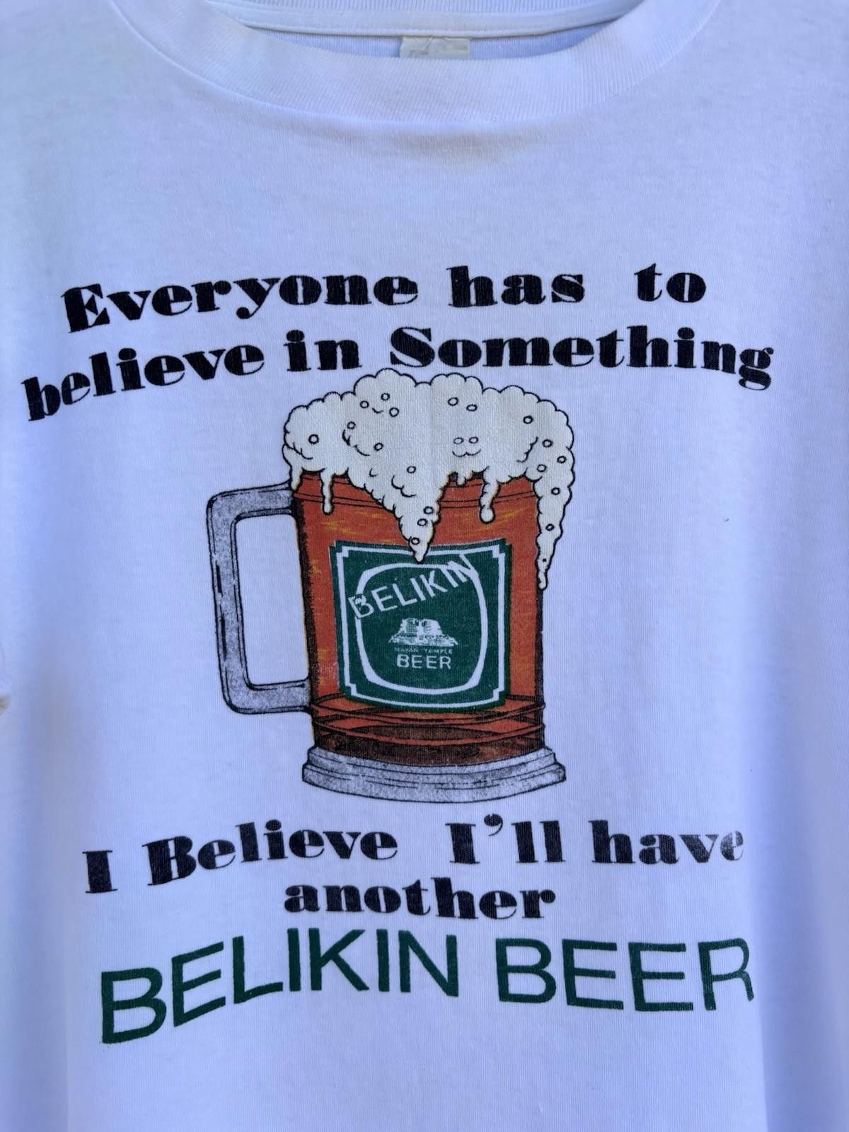 Vintage Vintage 80s Belkin Beer Belize T-shirt Large Boxy Tee Size US L / EU 52-54 / 3 - 6 Thumbnail