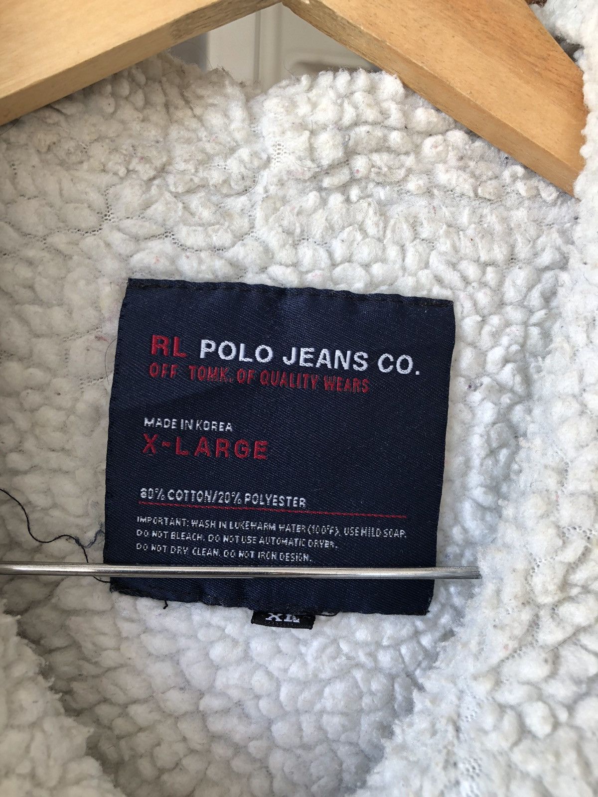 Polo Ralph Lauren Vintage Polo Ralph Lauren Denim Sherpa Jacket With Hoodie Size US XL / EU 56 / 4 - 9 Thumbnail