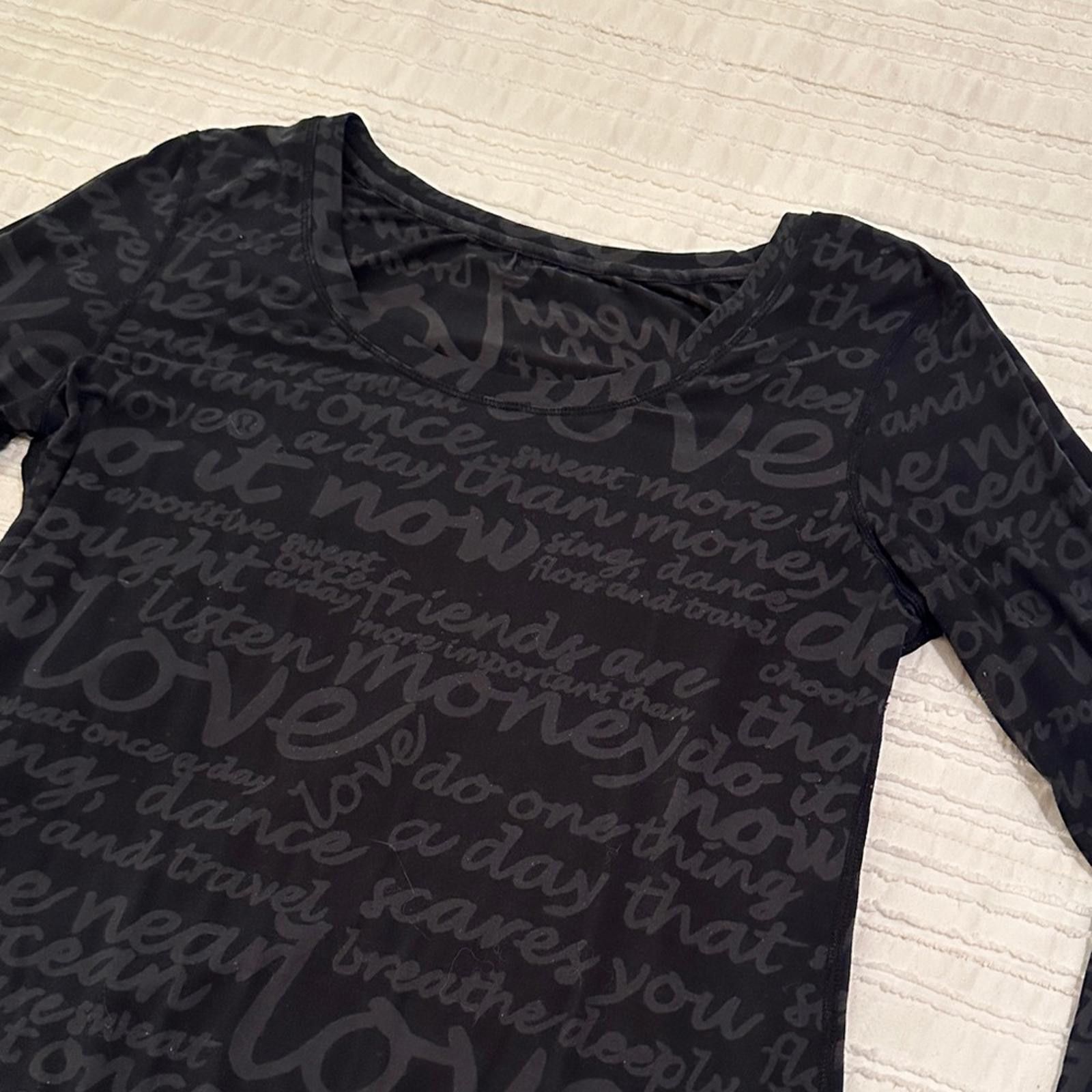 Lululemon Lululemon Daily Practice Long Sleeve Manifesto burnout sz 8 Size M / US 6-8 / IT 42-44 - 3 Thumbnail