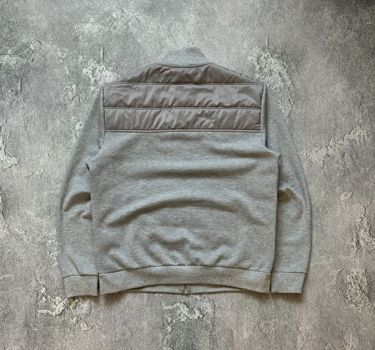 Reiss Reiss XL zip quilted gray jacket technical long sleeve Size US XL / EU 56 / 4 - 13 Thumbnail