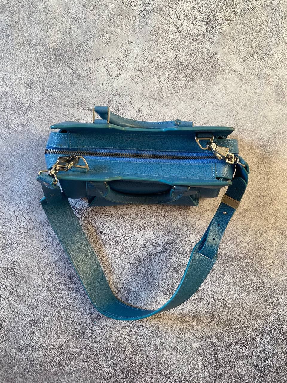 Proenza Schouler PROENZA SCHOULER BLUE LEATHER Y2k SATCHEL SMALL BAG Size ONE SIZE - 10 Thumbnail