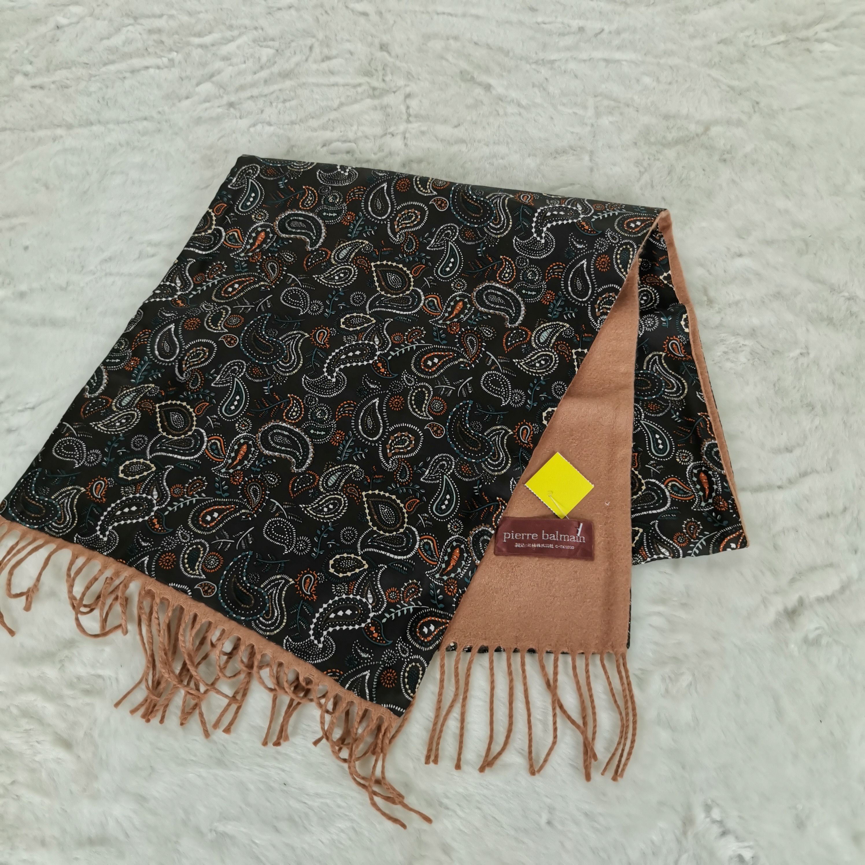 Pierre Balmain Vintage Pierre Balmain Scarf Muffler Wool SILK Scarves Size ONE SIZE - 4 Thumbnail