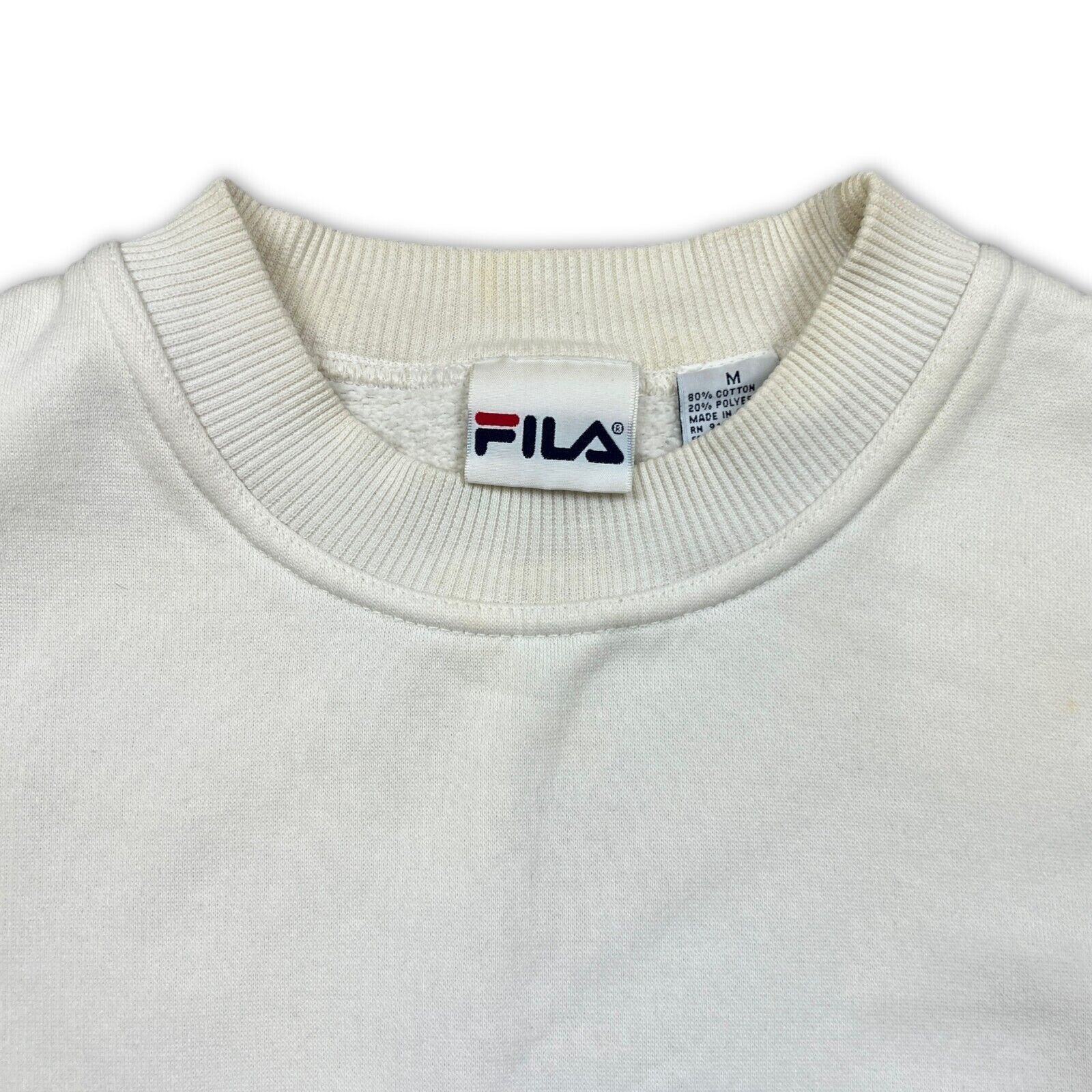 Fila × Vintage Vintage Fila Sweatshirt Medium Spell Out Pullover 90s Crew Size US M / EU 48-50 / 2 - 4 Thumbnail