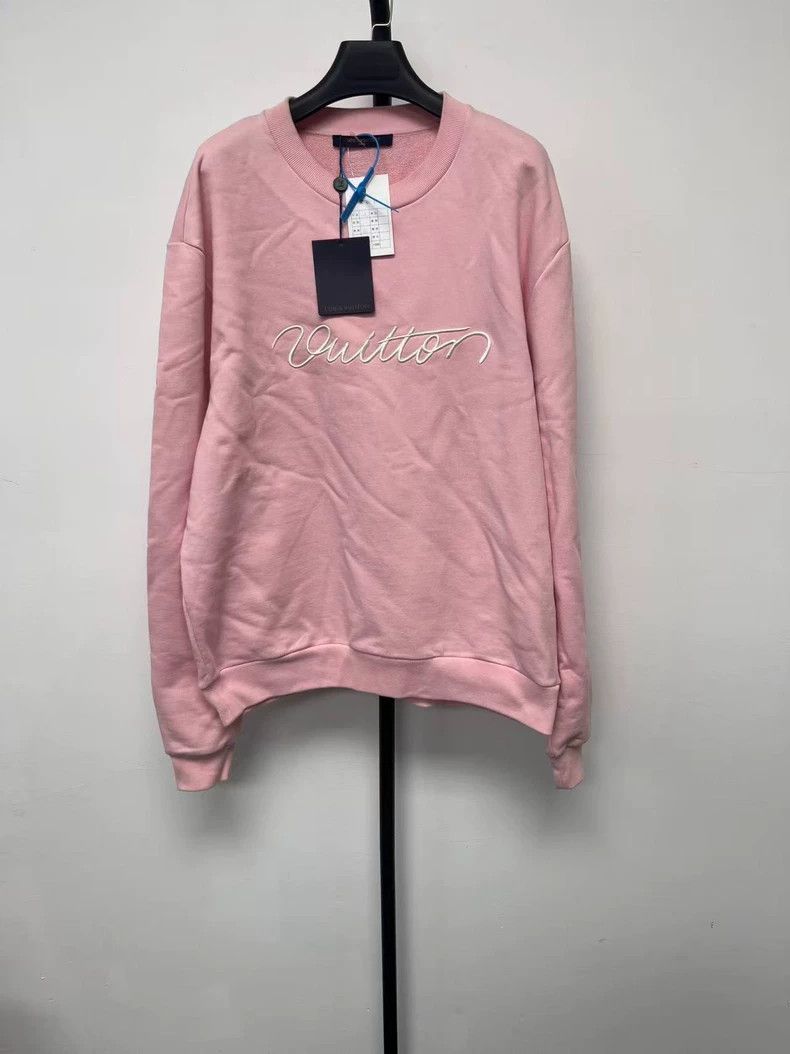 Louis Vuitton Louis Vuitton Men's Pink Crewneck Sweatshirt Size US XL / EU 56 / 4 - 1 Thumbnail